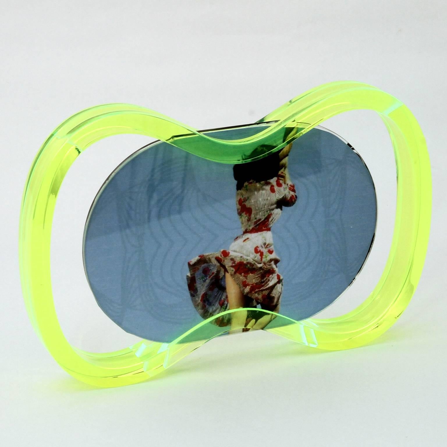 lime green picture frame