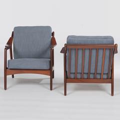H. Brockmann-Petersen Teak Lounge Chairs