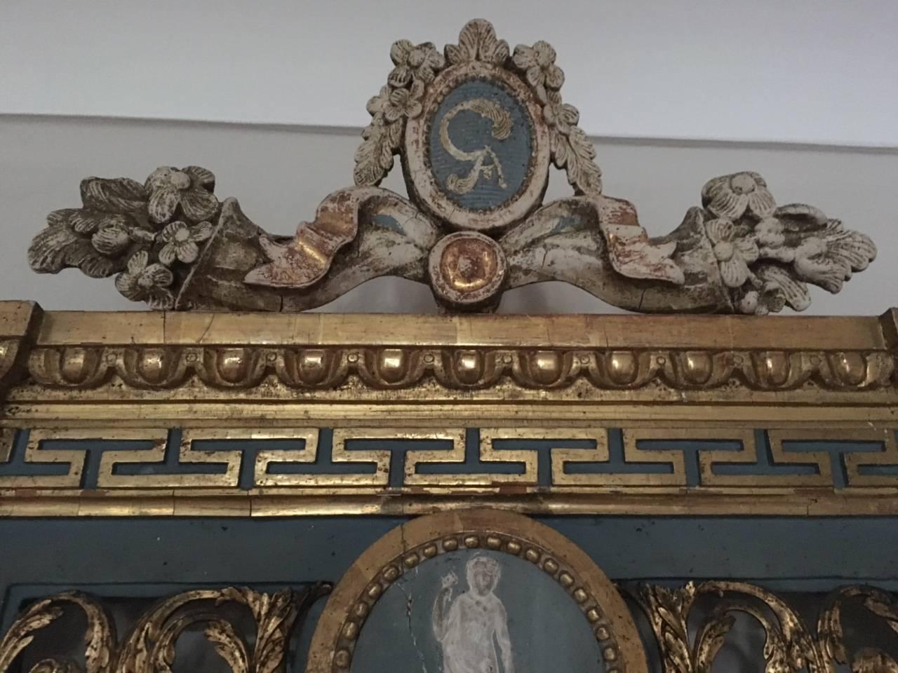 Late 18th Century Important 18th Century Swedish Gustavian Giltwood Mirror