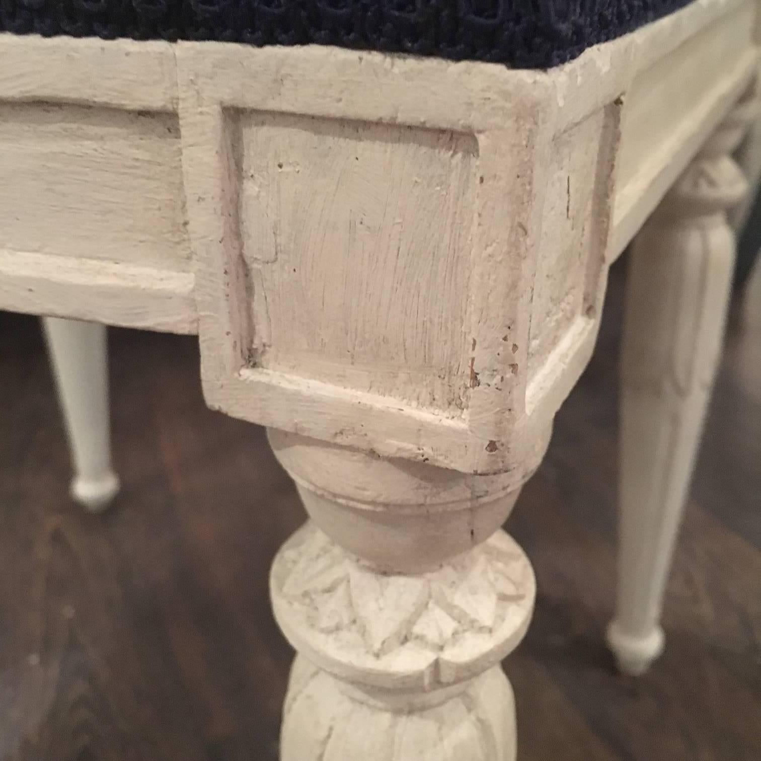 18th Century Swedish Gustavian Stool In Excellent Condition For Sale In Stockholm, SE