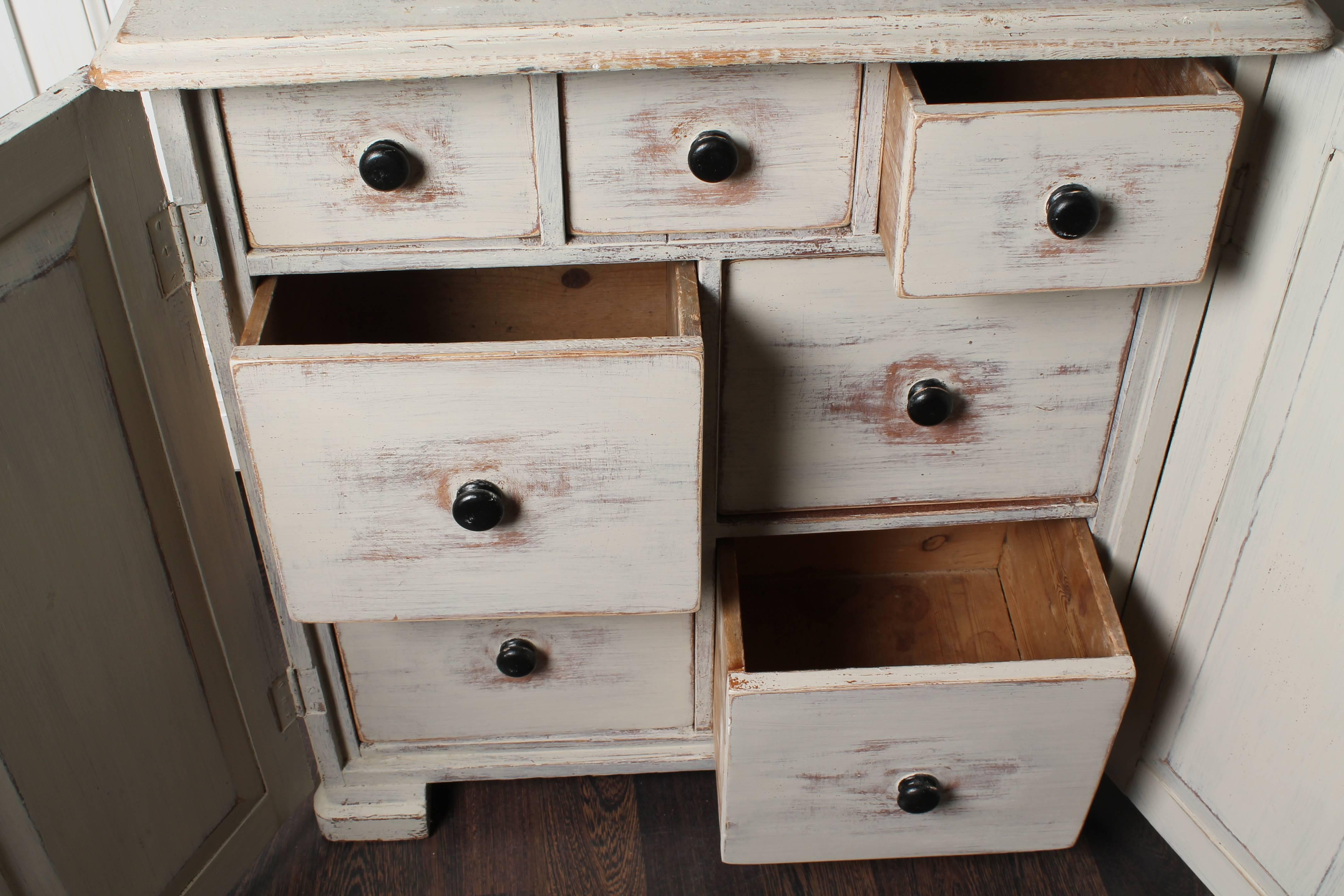 19th Century Swedish Cabinet with Drawers In Good Condition For Sale In Stockholm, SE