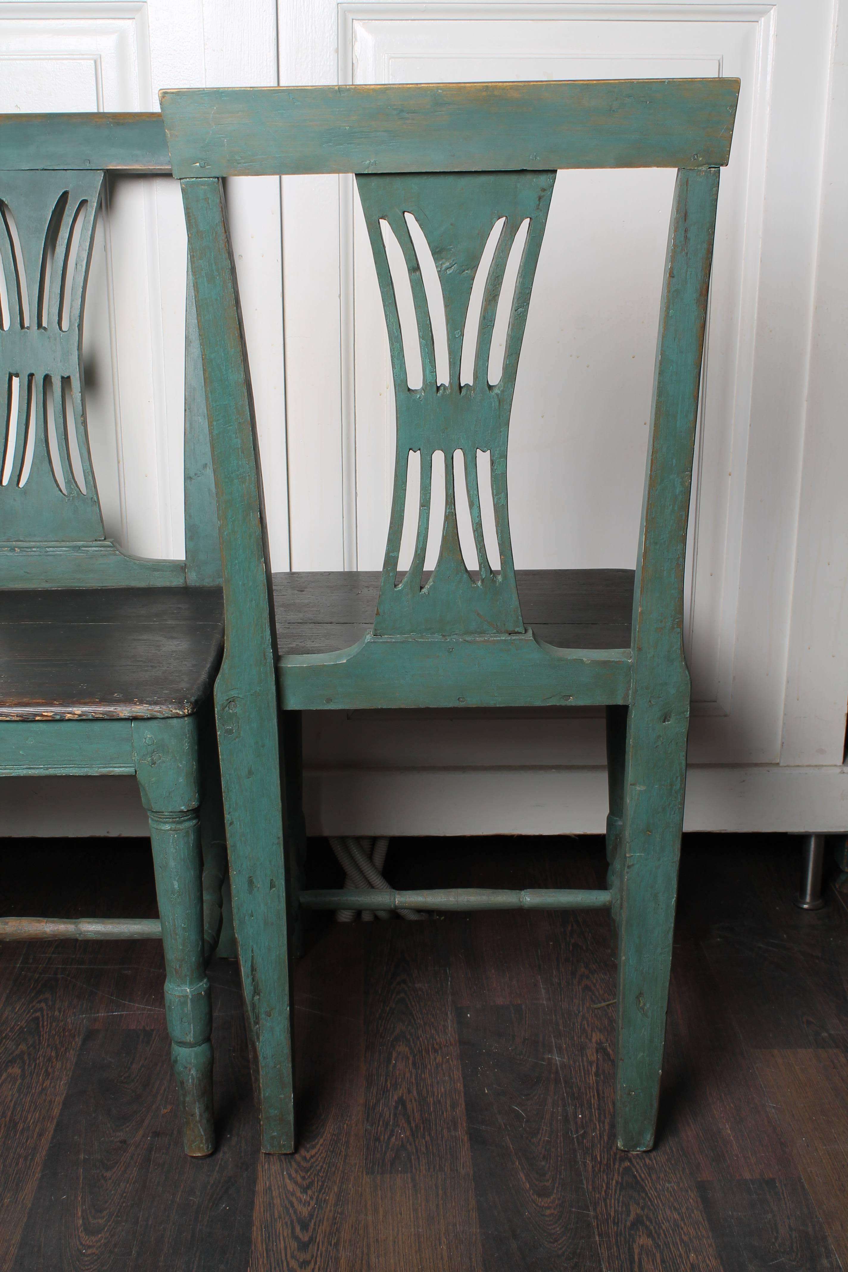 Pine Pair of 19th Century Swedish Gustavian Chairs