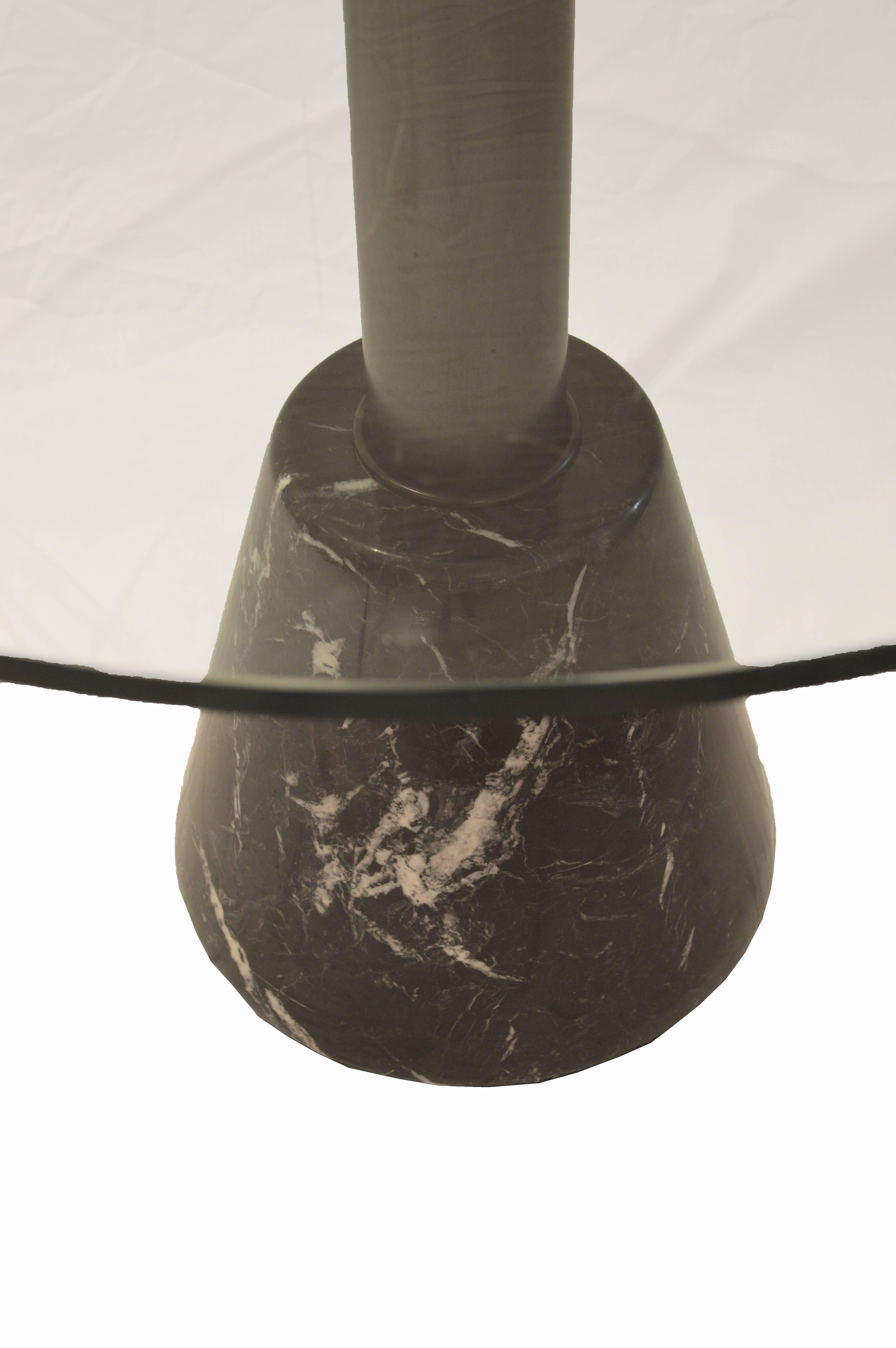 Mid-20th Century Marble and Glass Table by Giotto Stoppino