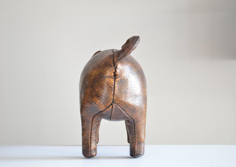 Leather Pig Footstool at 1stDibs