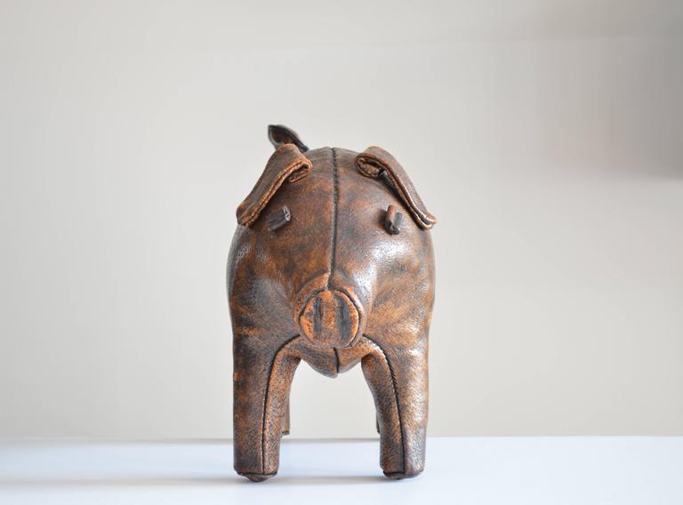 Leather Pig Footstool at 1stDibs