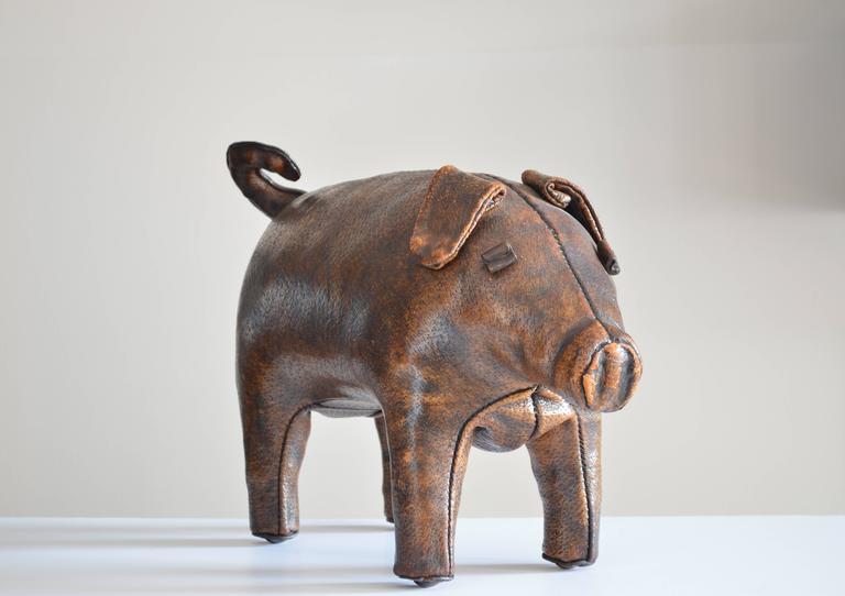 Leather Pig Footstool at 1stDibs