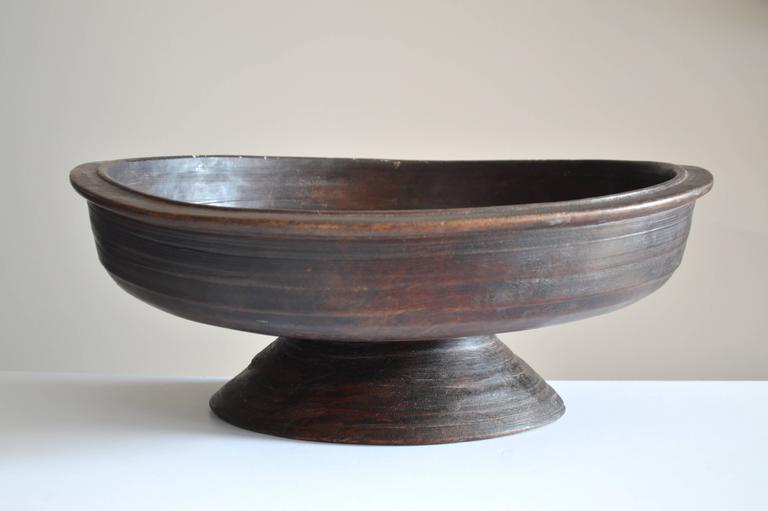 African Carved Wooden Bowl with Pedestal at 1stDibs african wooden bowls, african wood bowl