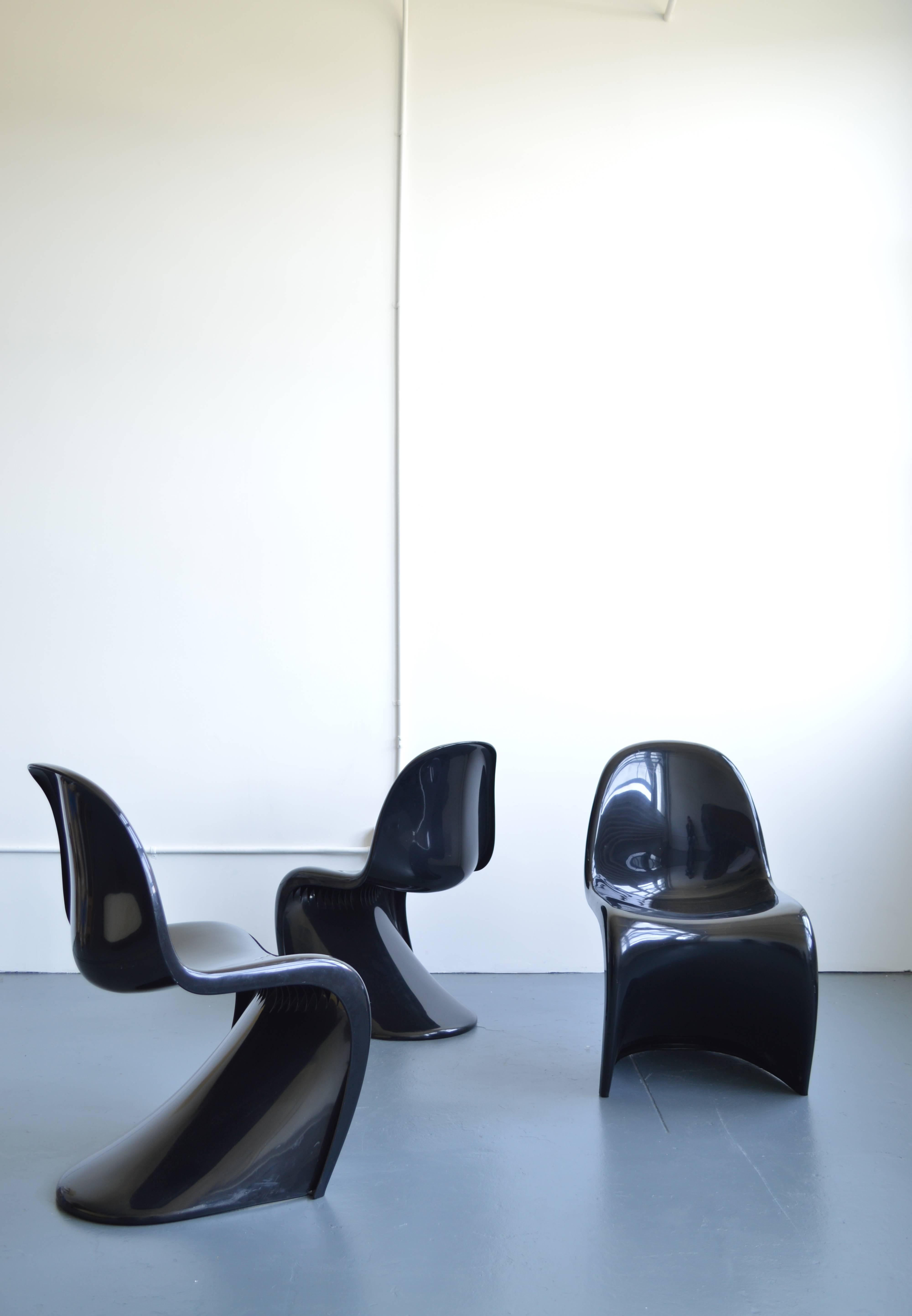 Mid-20th Century Set of Four Vintage Verner Panton Chairs
