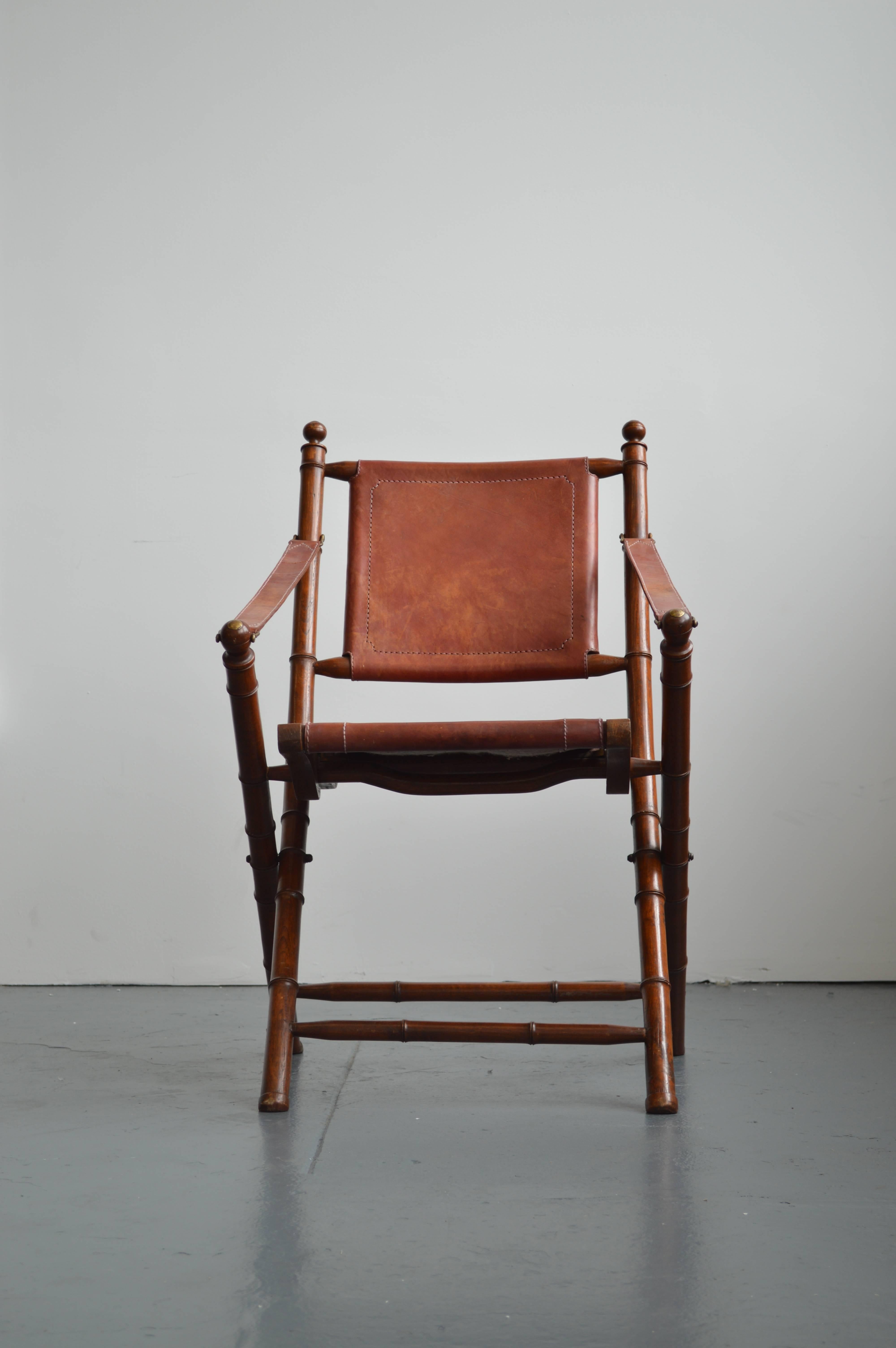 antique campaign chairs for sale