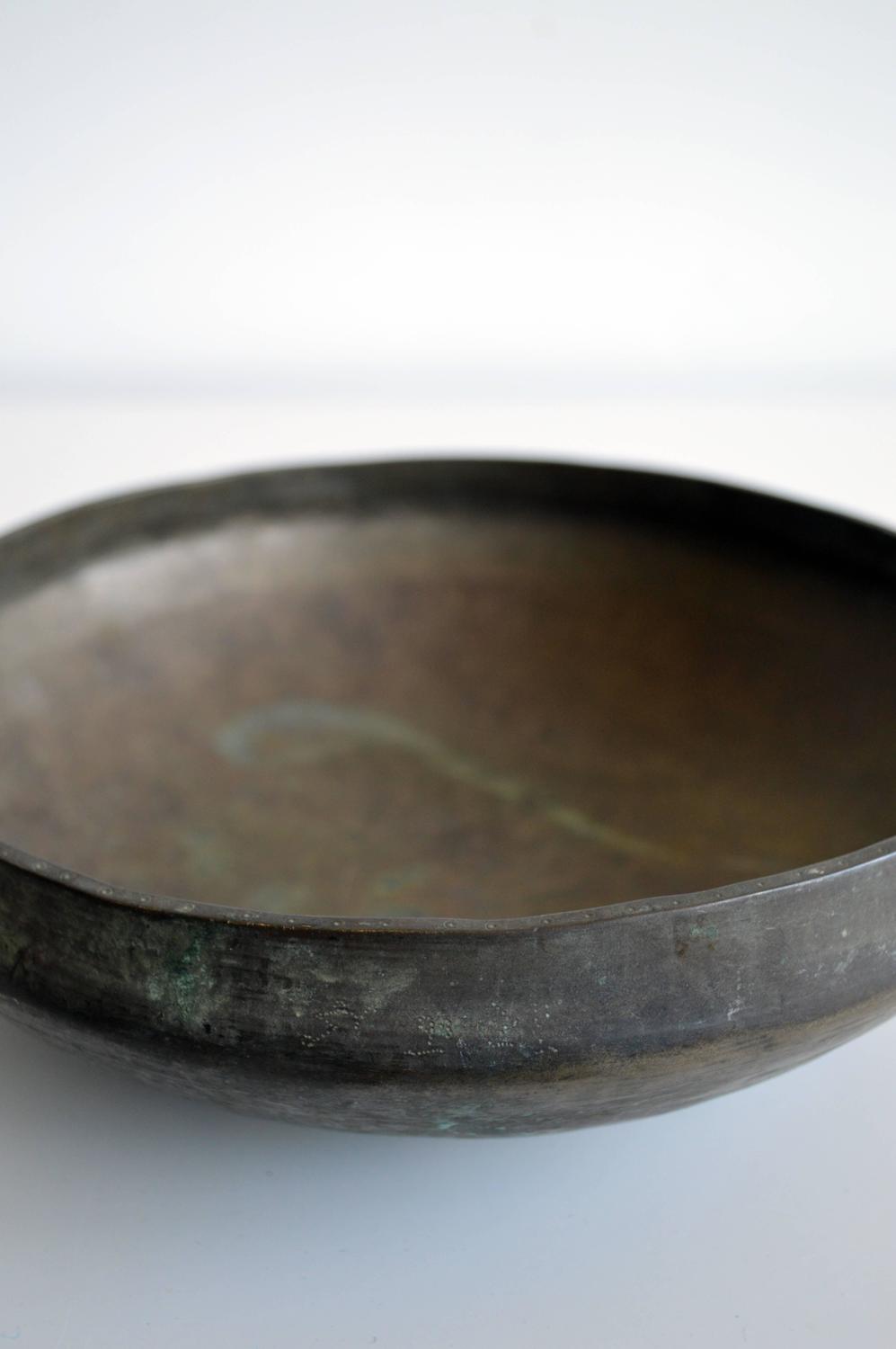 Large Brass Bowl For Sale at 1stdibs