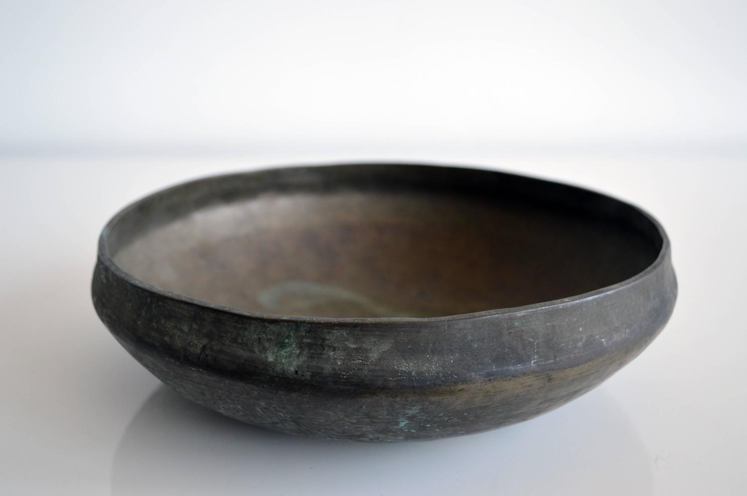 Large Brass Bowl For Sale at 1stdibs