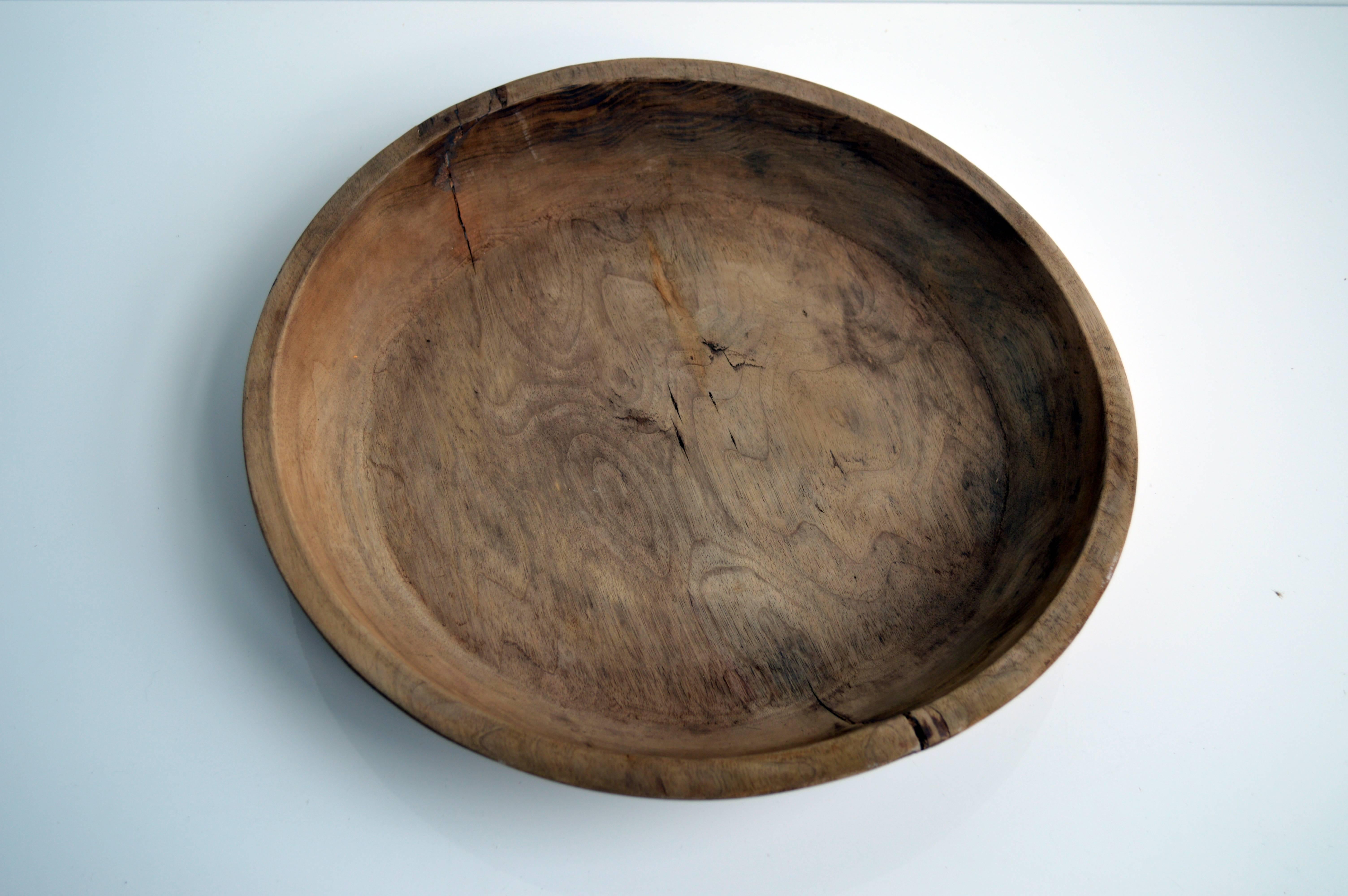20th Century Carved Wood Bowl from Iran