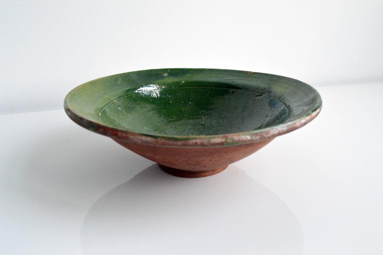 Green Ceramic Bowl at 1stDibs