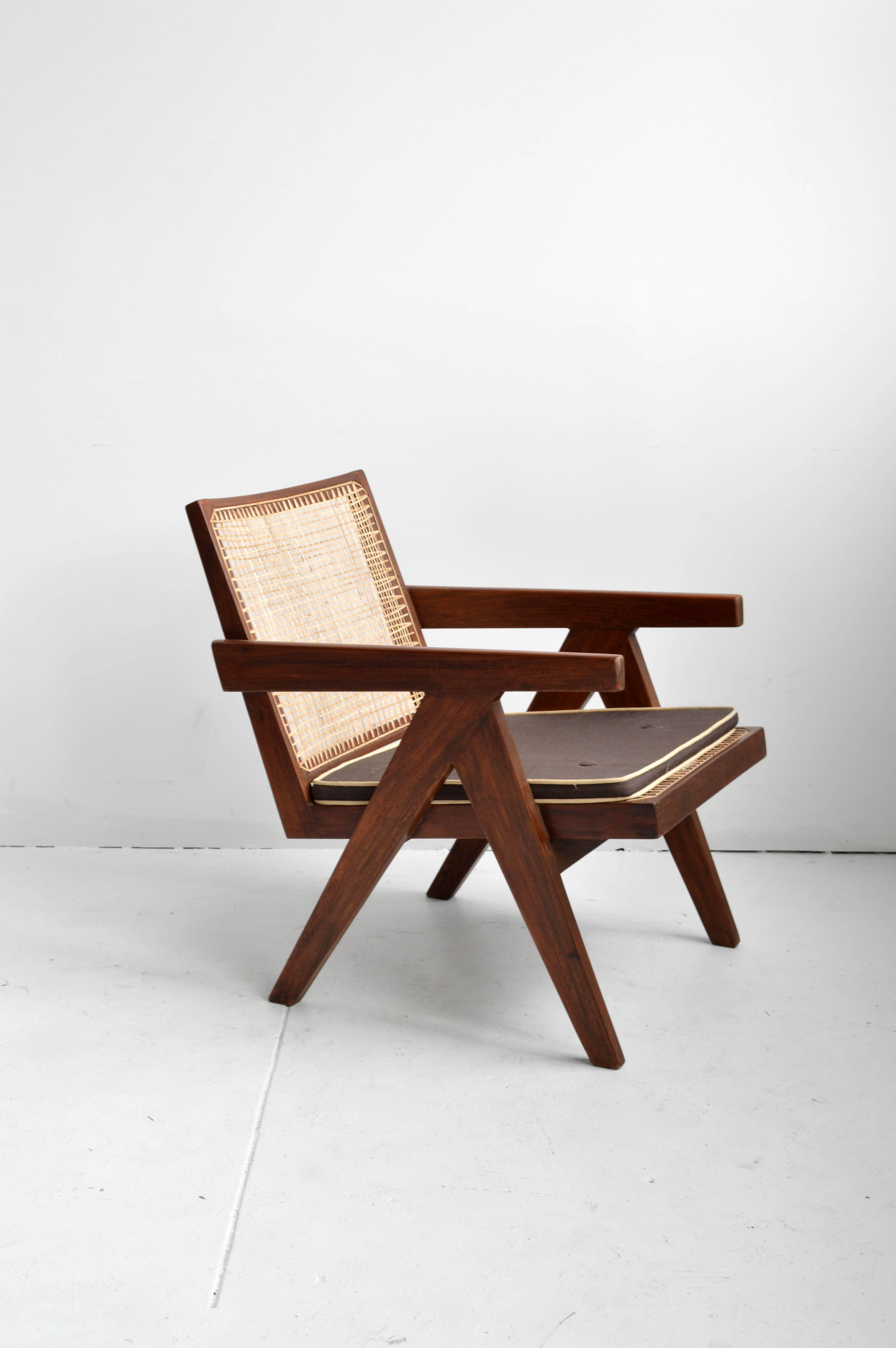 Pair of Pierre Jeanneret Armchairs In Good Condition In New York, NY