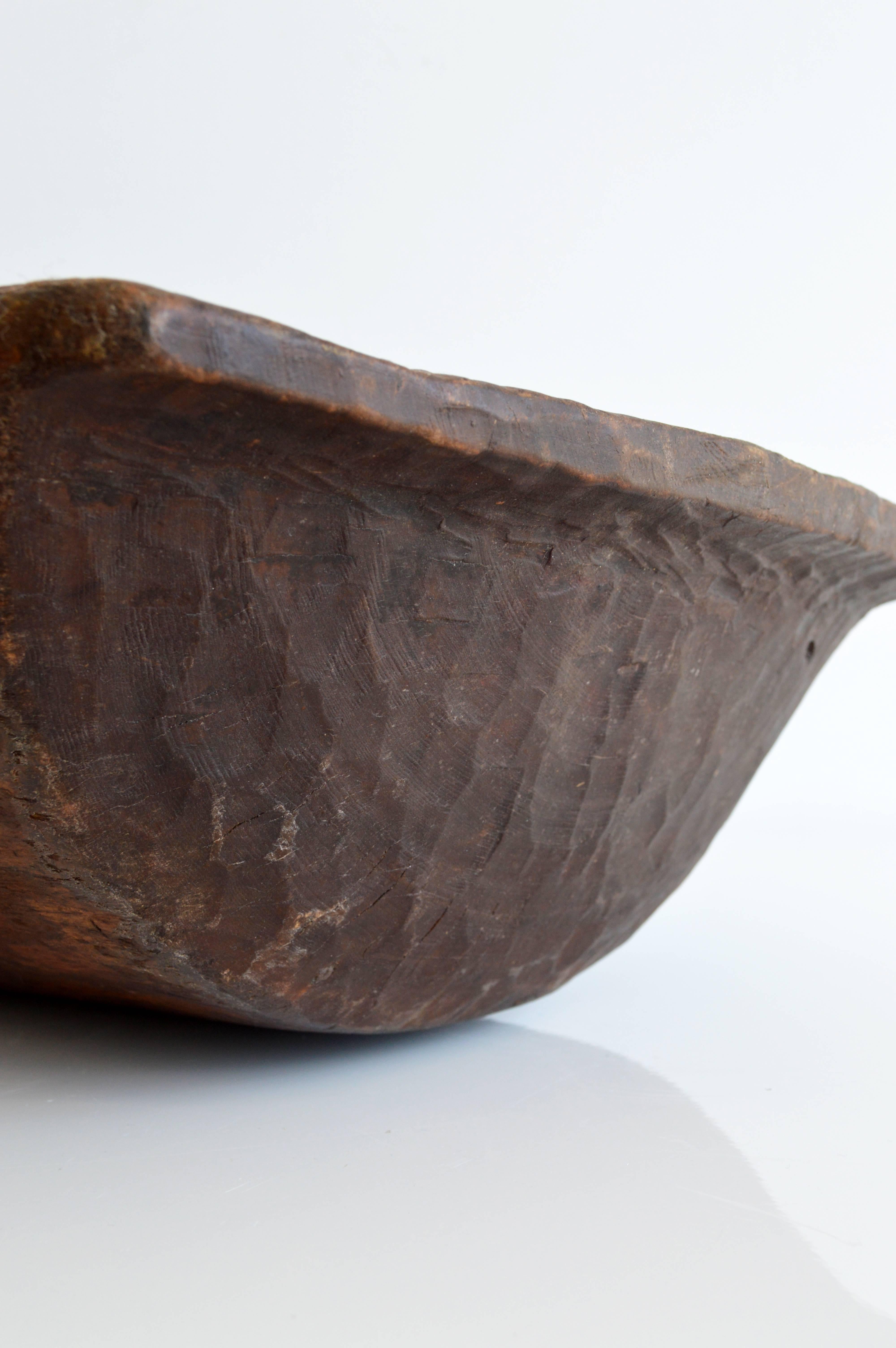 Large Wooden Bowl, 20th Century, Iran In Good Condition In New York, NY