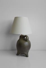 Vintage Biomorphic Ceramic Table Lamp with Legs, Mid-Century, France