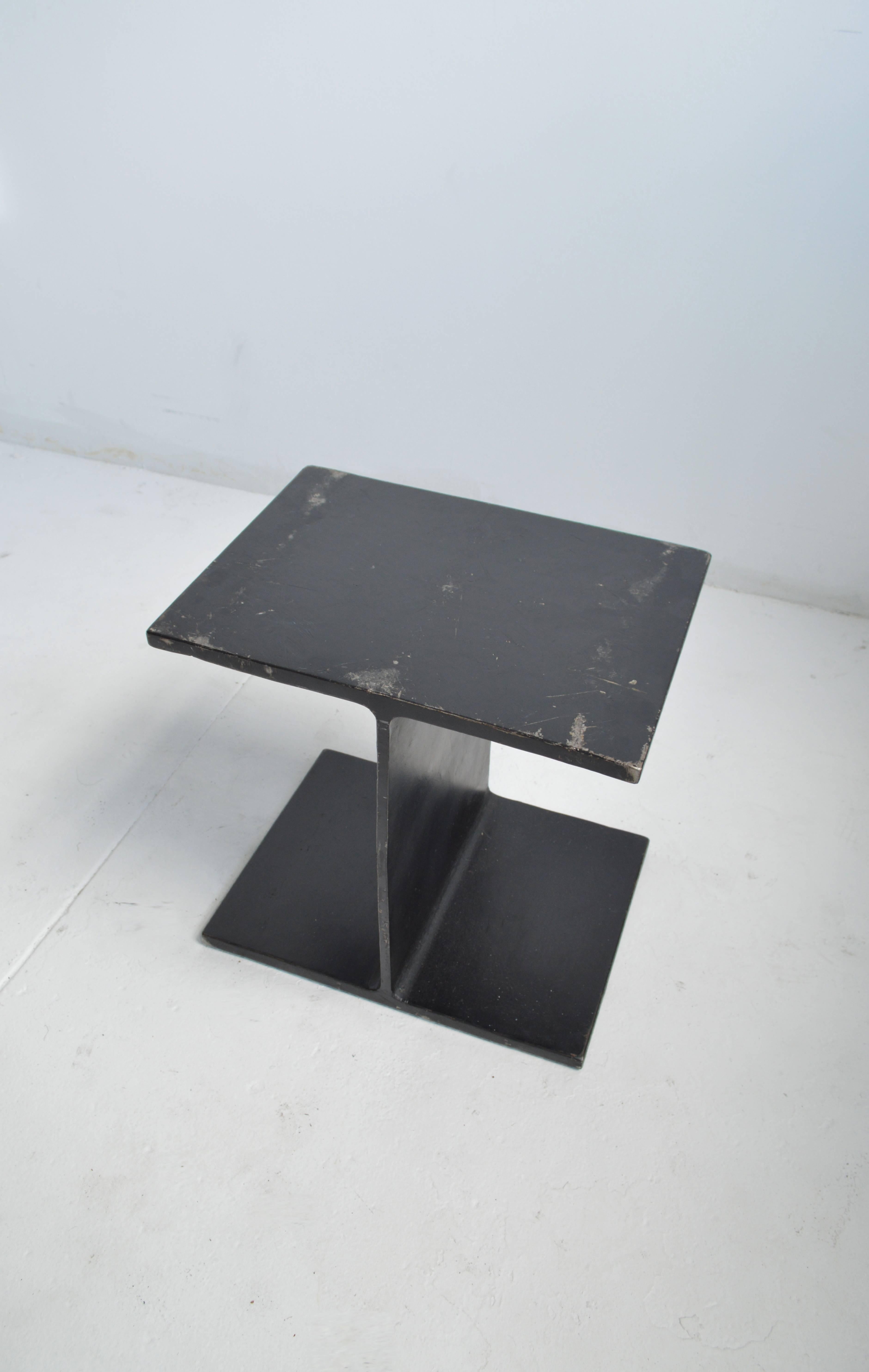 Vintage Ward Bennett Steel 'I-Beam' Side Table, 20th Century, American In Good Condition In New York, NY