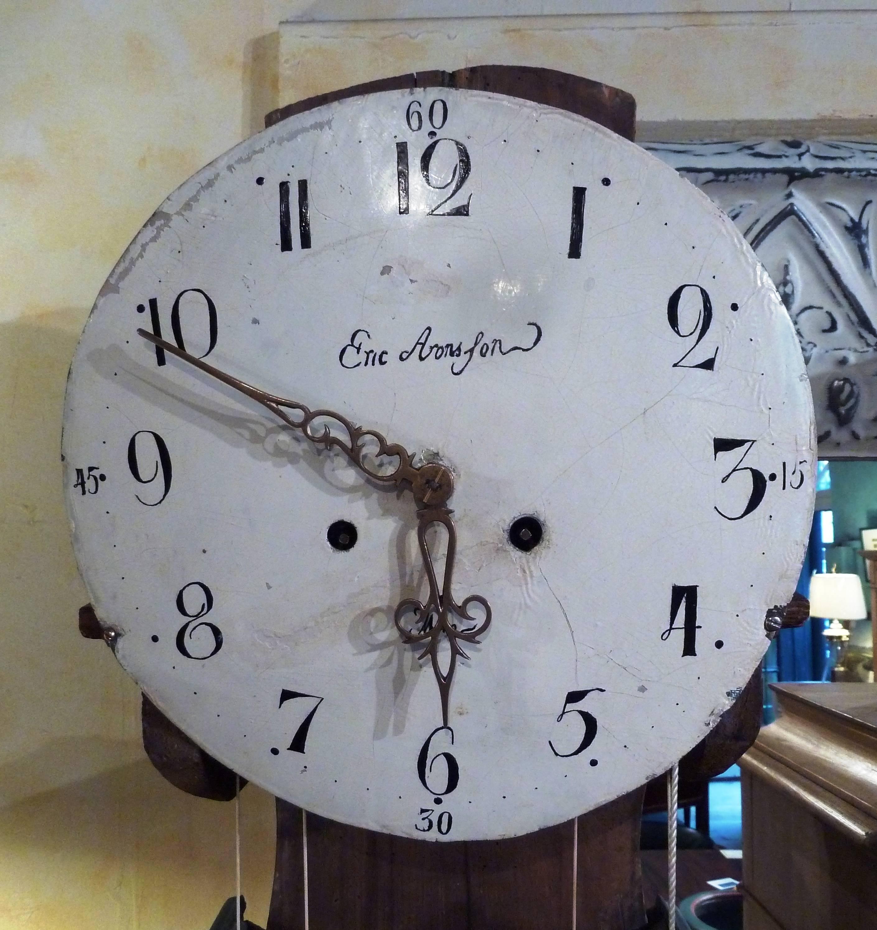 Pine Swedish Antique Mora Clock
