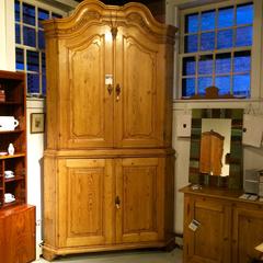 Antique Rococo Corner Cabinet from a Castle, circa 1760