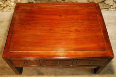 Chinese Lacquered Six-Drawer Kang Table