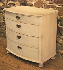 Antique Bow Front Chest in the Gustavian Style
