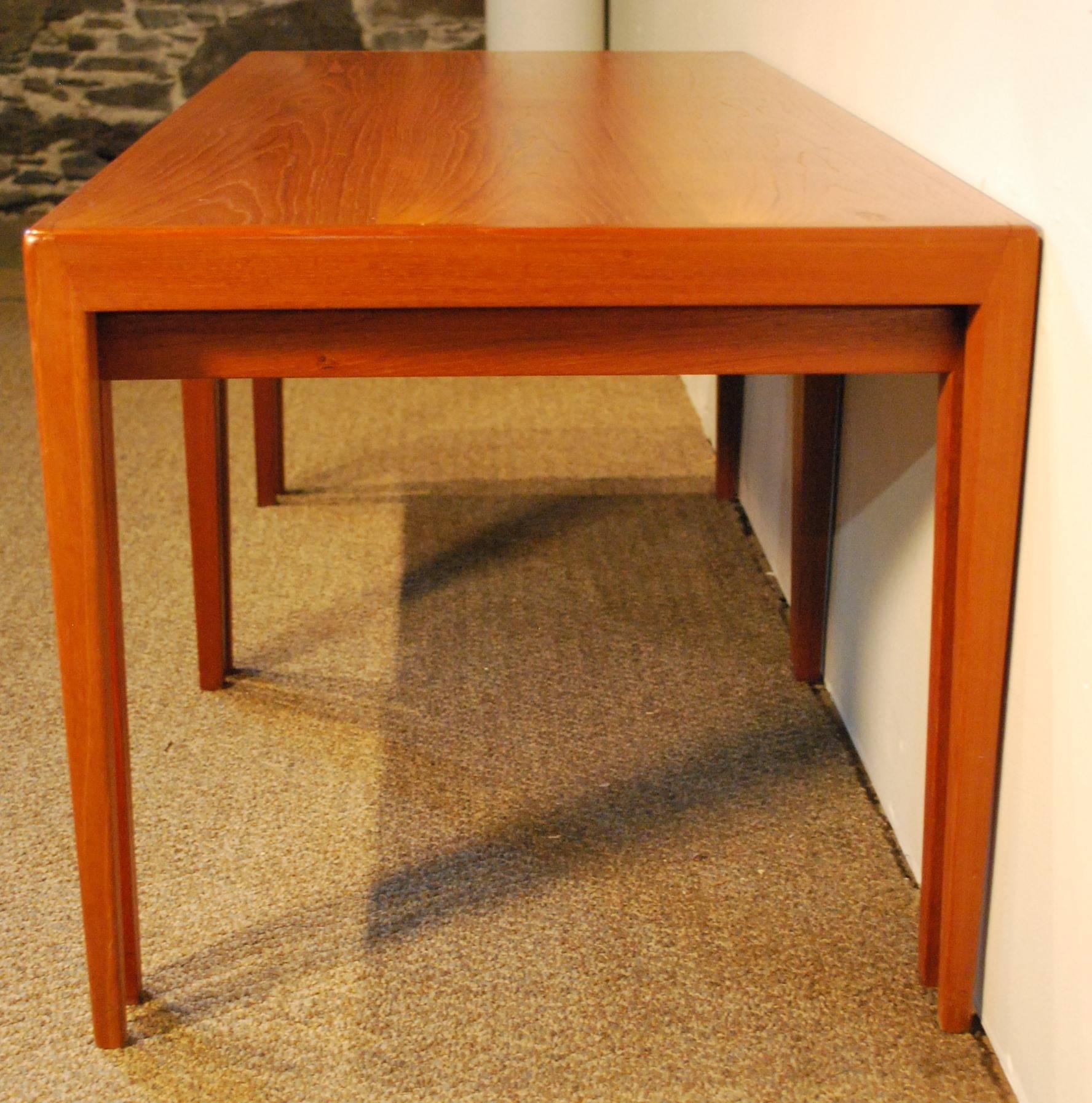 20th Century Kurt Ostervig Designed Danish Modern Set of Three Teak Nesting Tables For Sale