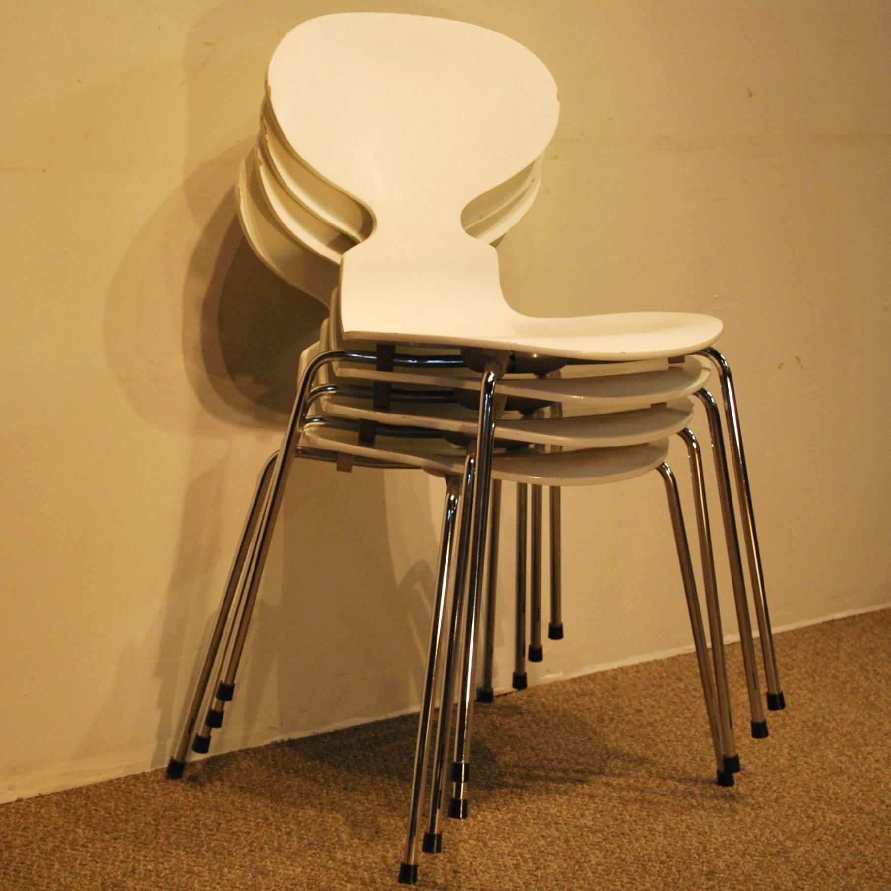 An Arne Jacobsen Danish Modern set of four 