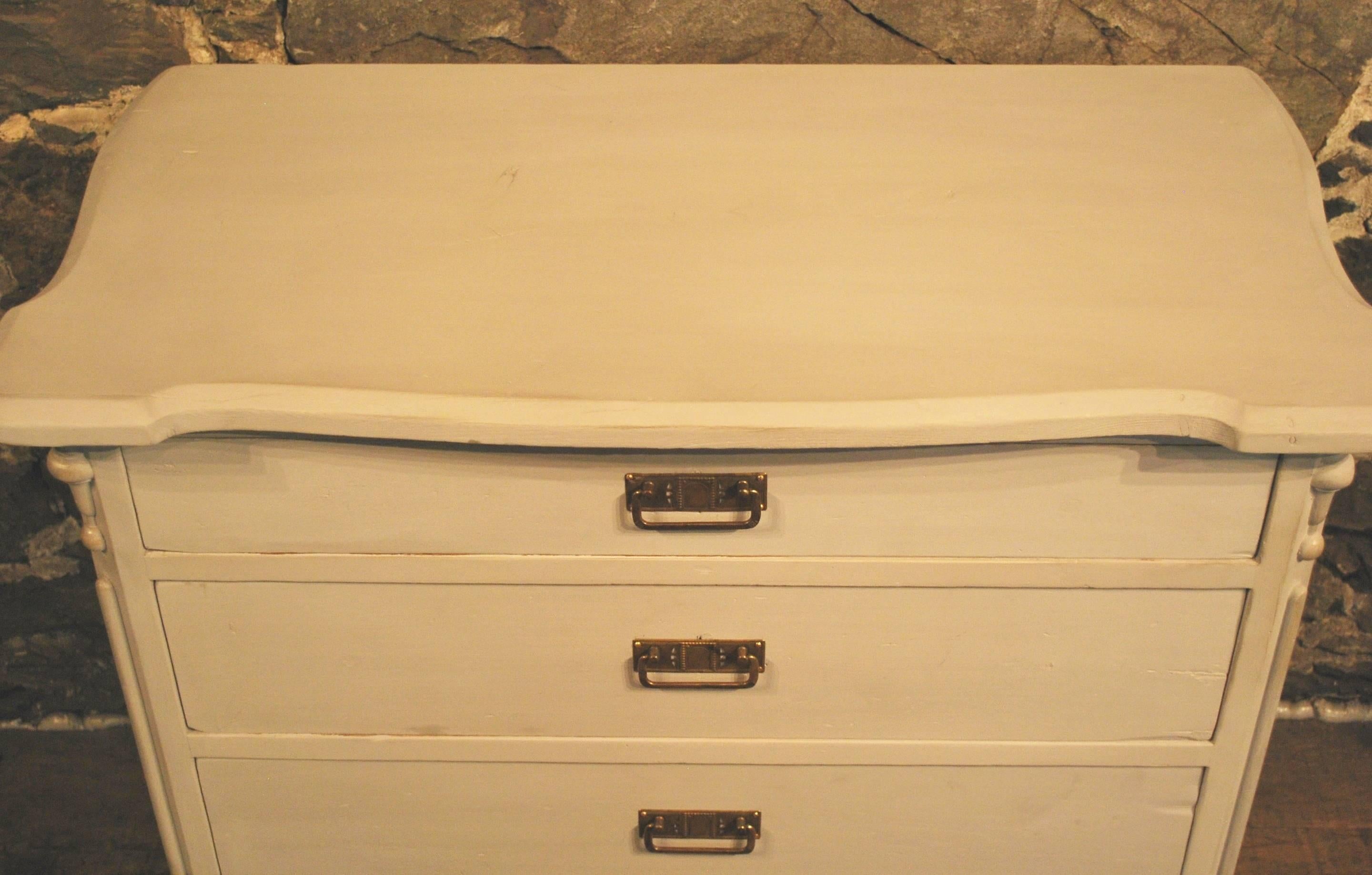 Late 19th Century Antique Gustavian Style Painted Chest, circa 1880