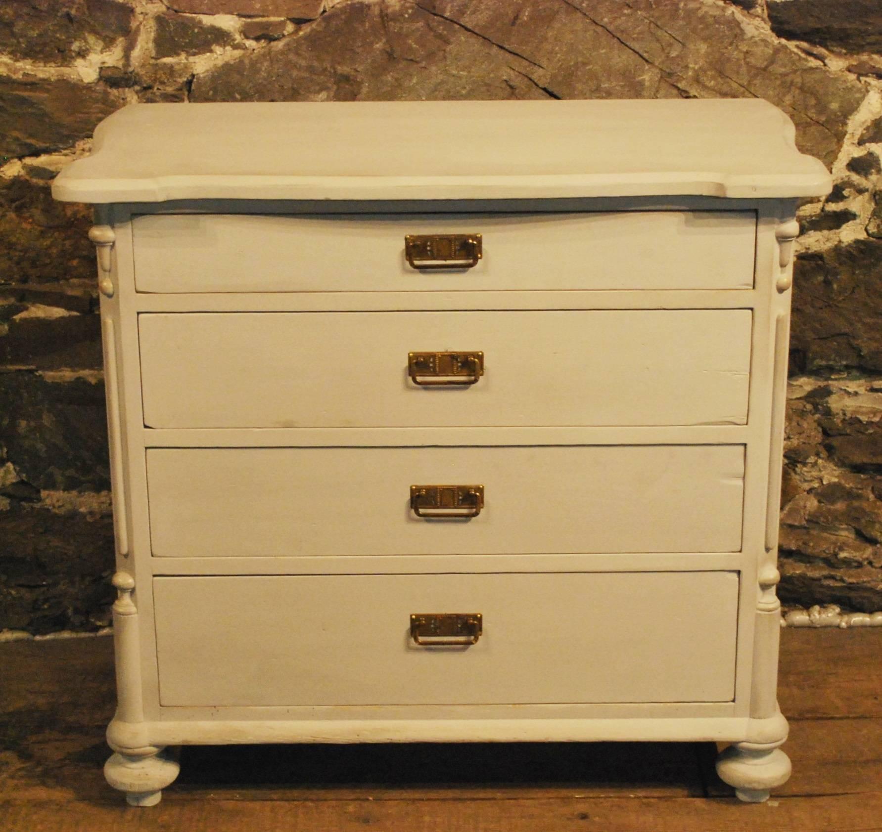 Antique Gustavian Style Painted Chest, circa 1880 3