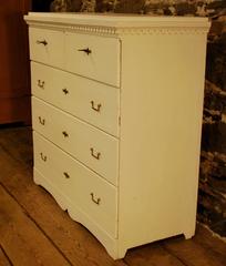 Antique Swedish Painted Five-Drawer Chest, Anno 1848