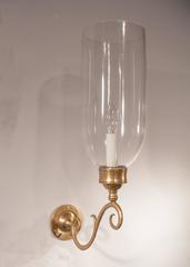 Pair of 19th Century English Hurricane Wall Sconces
