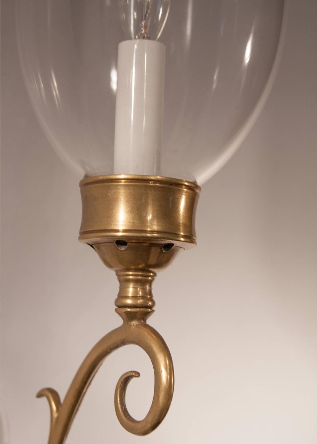 Pair of 19th Century English Hurricane Wall Sconces at 1stdibs