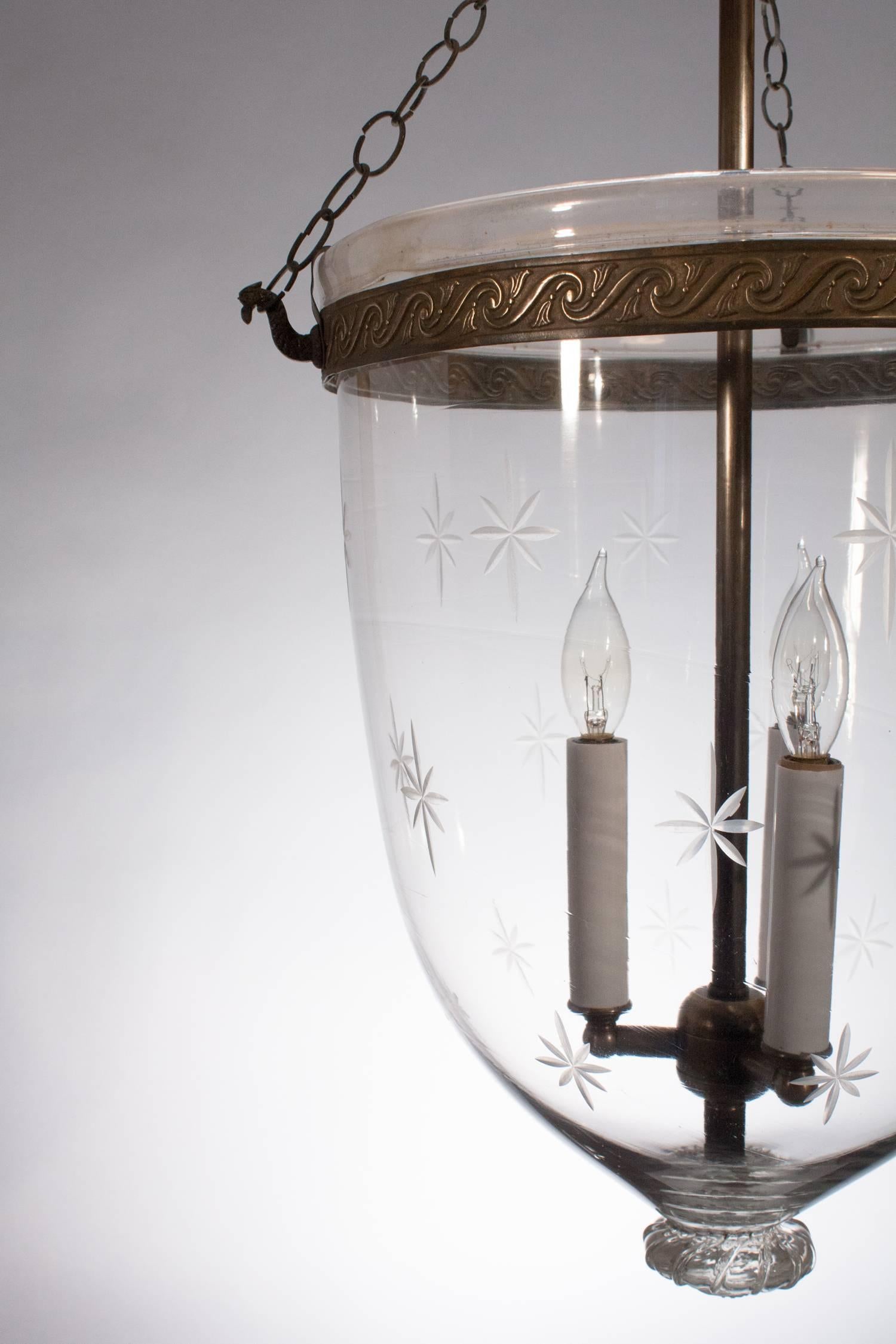 English Large Bell Jar Lantern with 