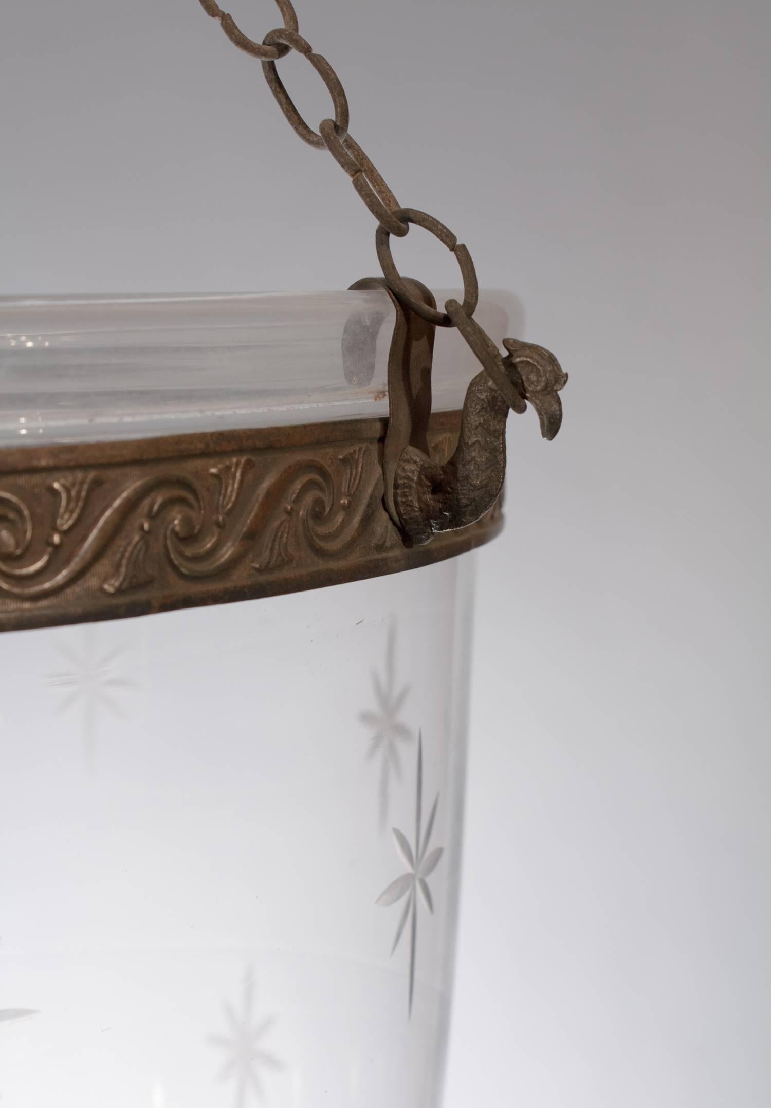 Large Bell Jar Lantern with 