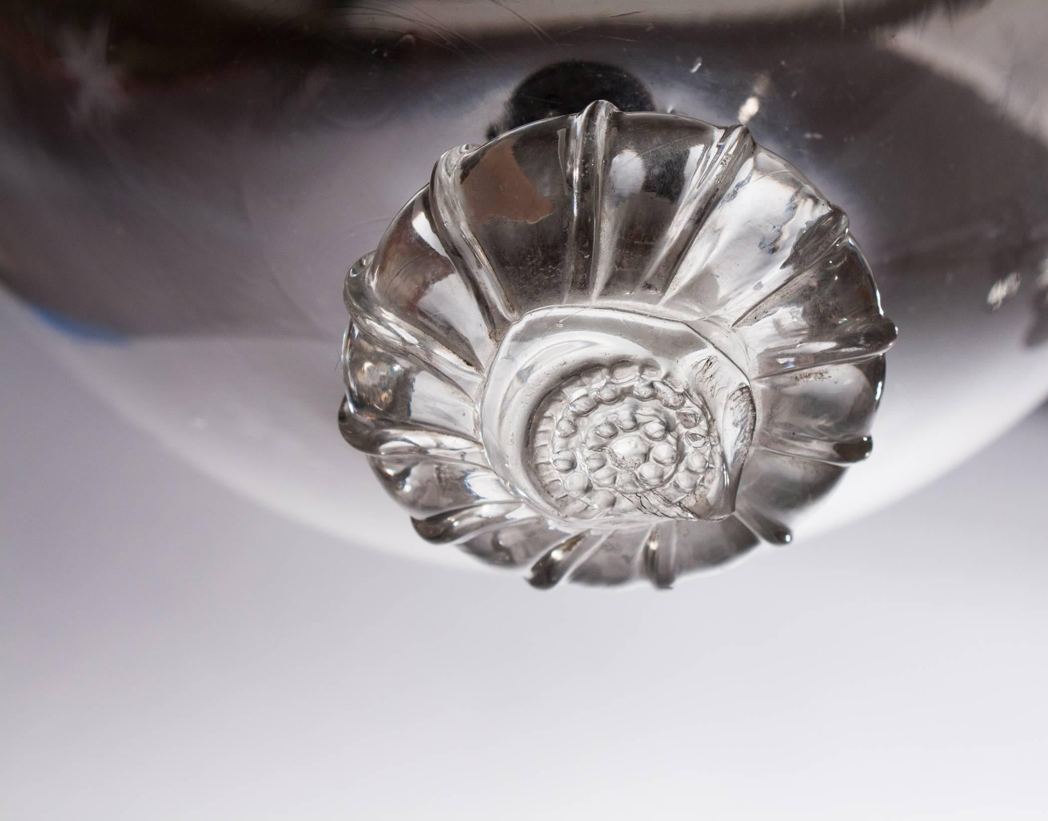 Brass Large Bell Jar Lantern with 