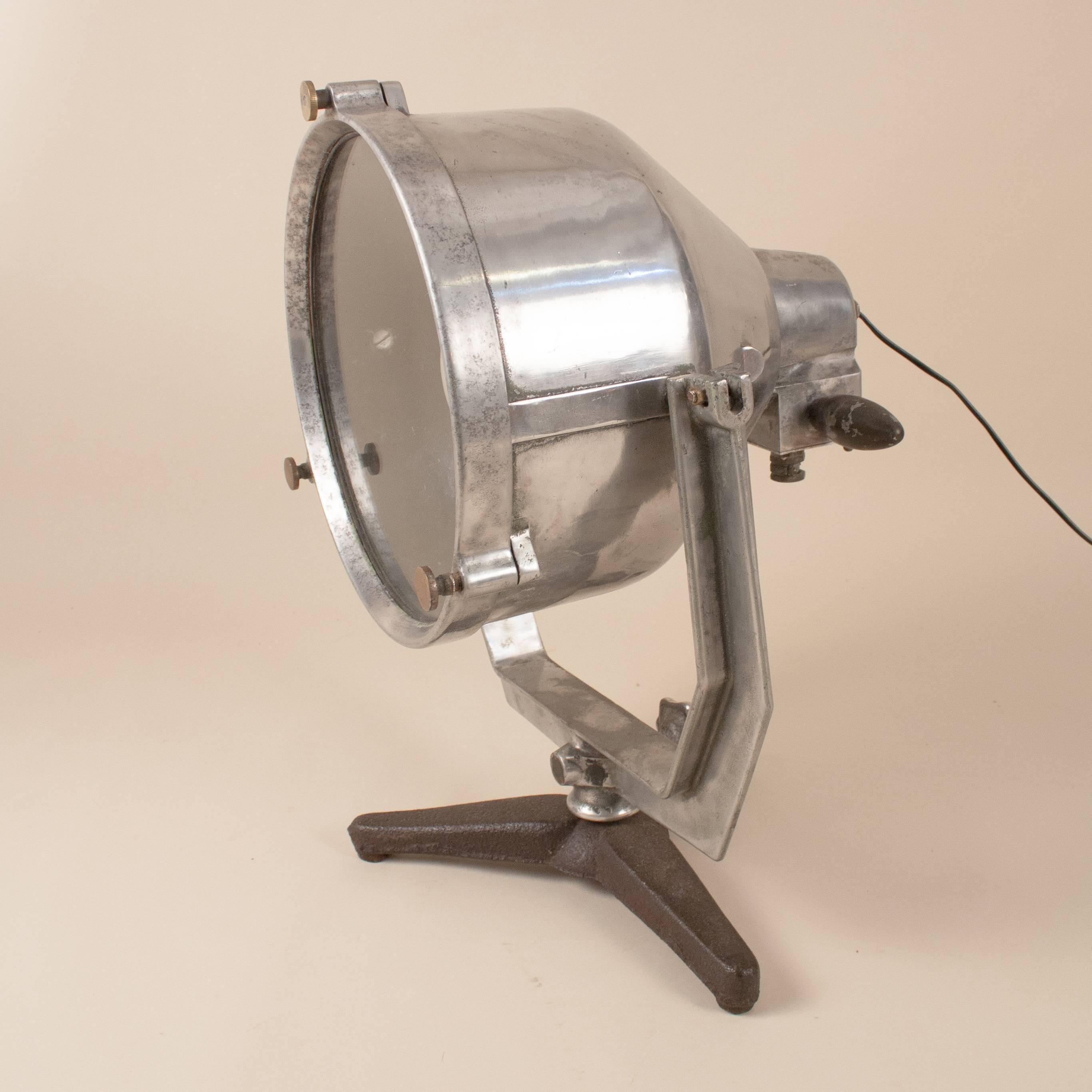 vintage marine searchlight