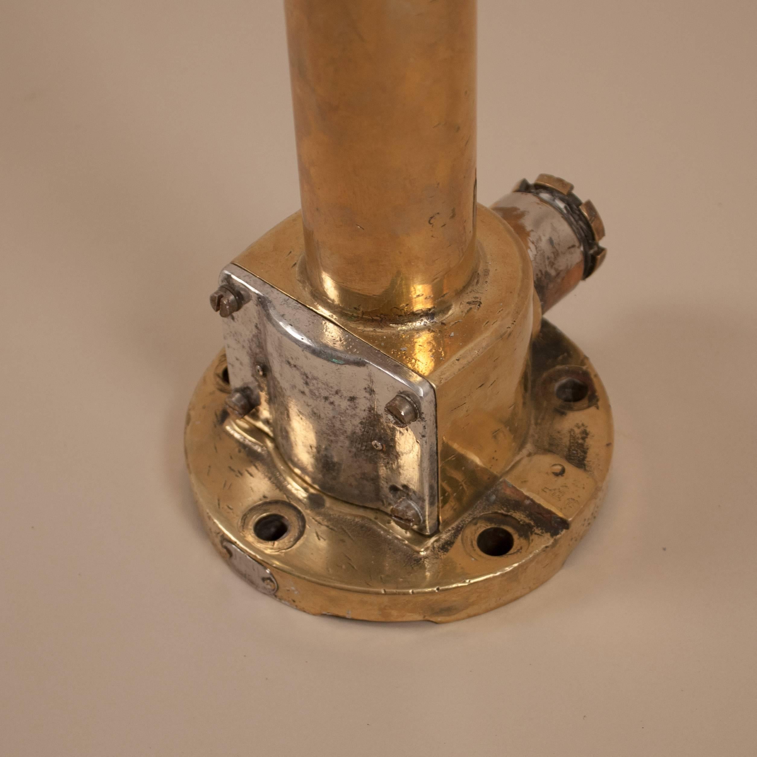 Vintage Nautical Anemometer in Brass, Aluminum and Fiberglass 1