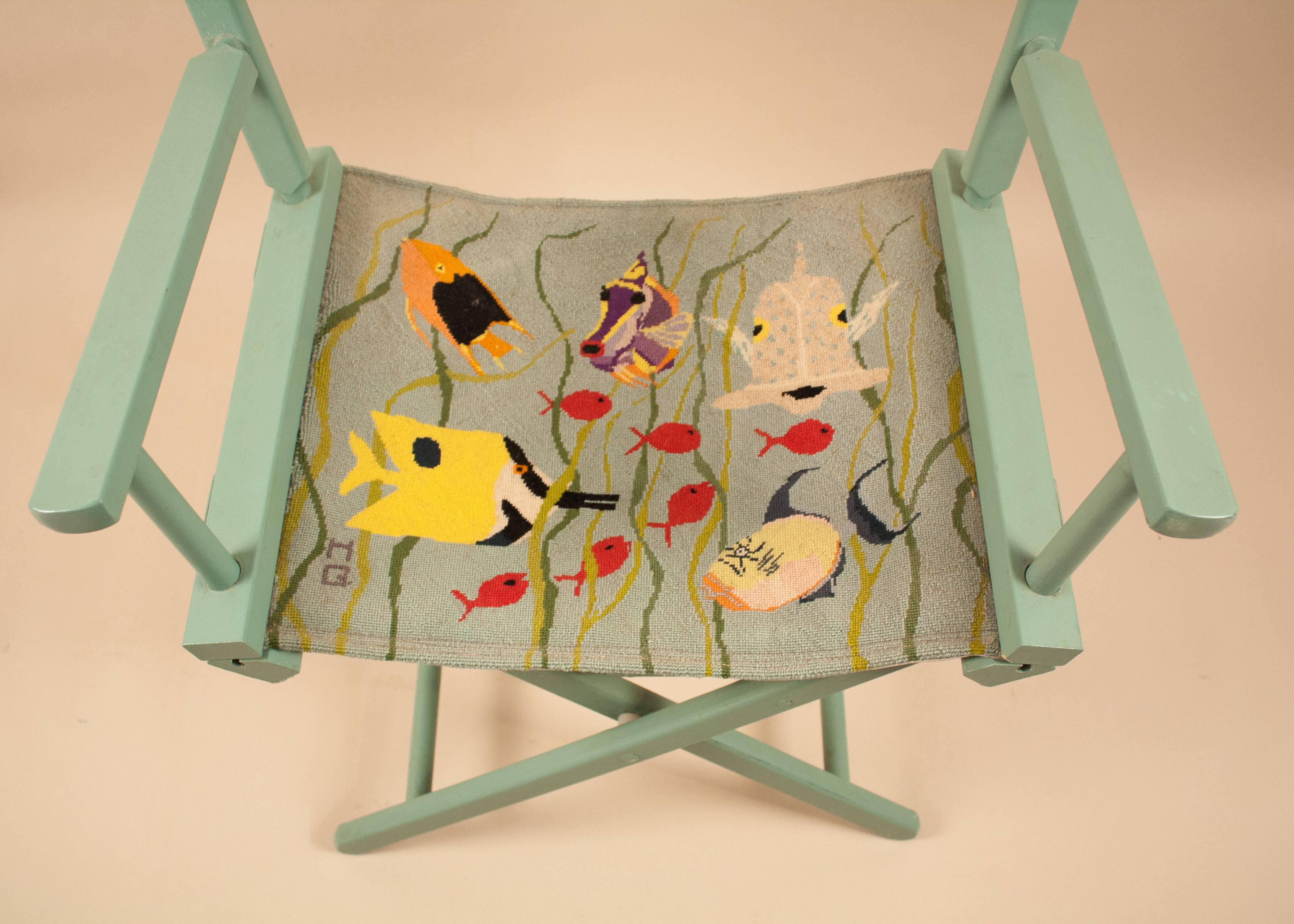 embroidered directors chair