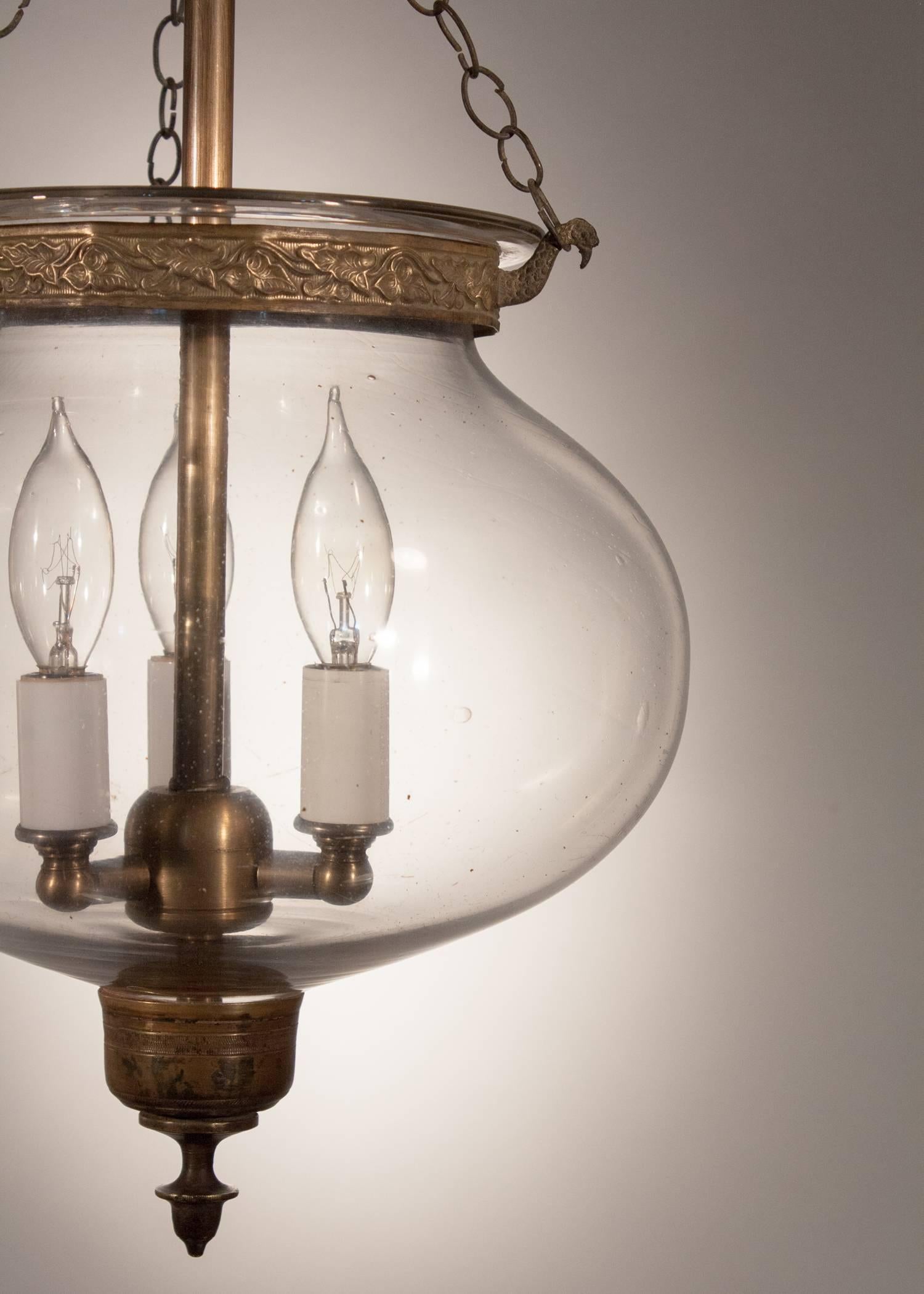 Regency 19th Century English Globe Hall Lantern
