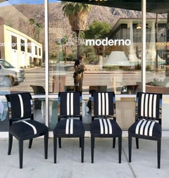 Set of Four J Robert Scott Essex Opera Side Chairs from Sinatra Estate