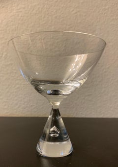 Italian Mid-Century Crystal Liquor / Desert Goblets Set of 8