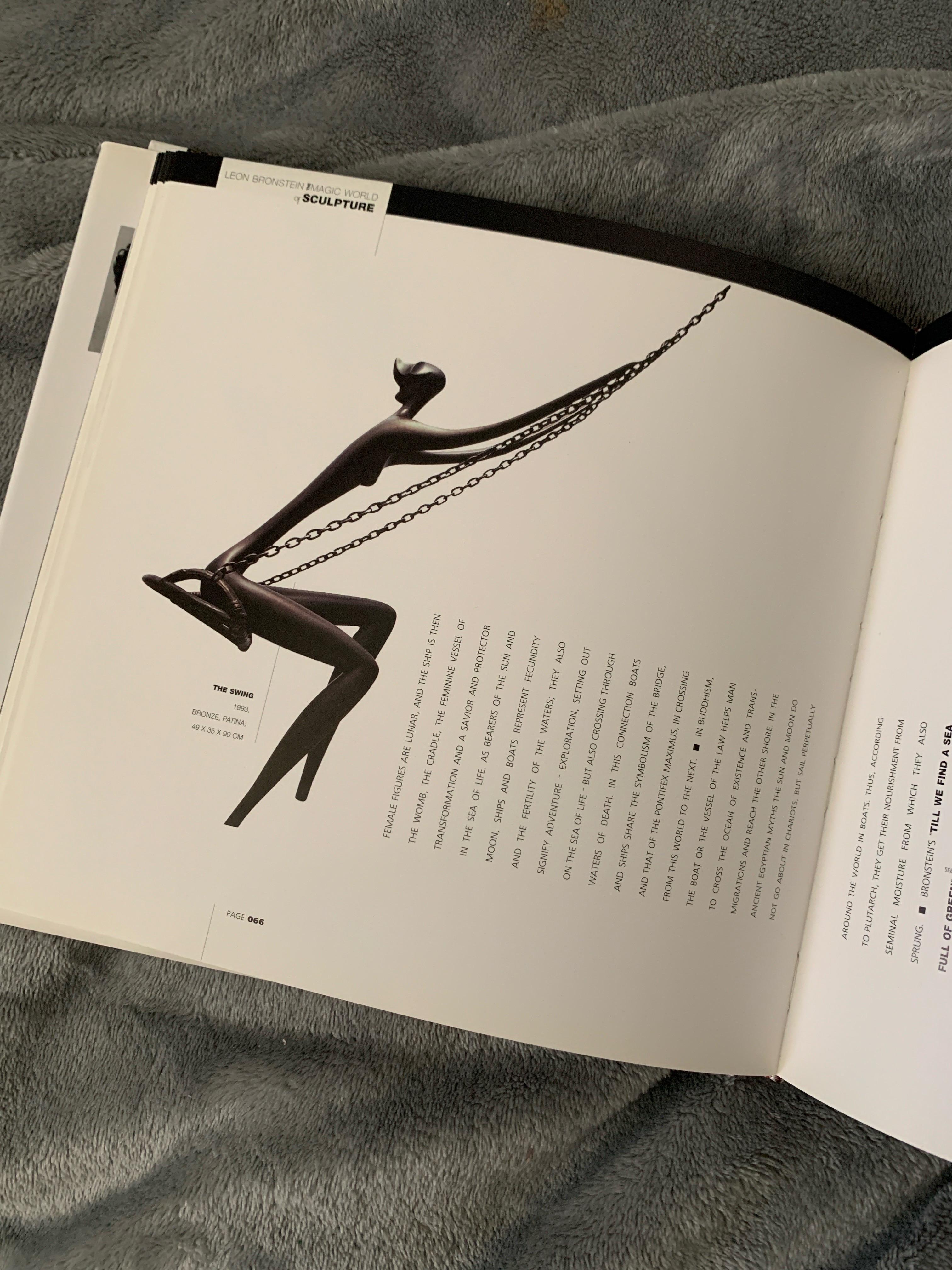 Bronze Outdoor/Indoor Large Rare Sculpture “The Swing” Leon Bronstein, Israel 10