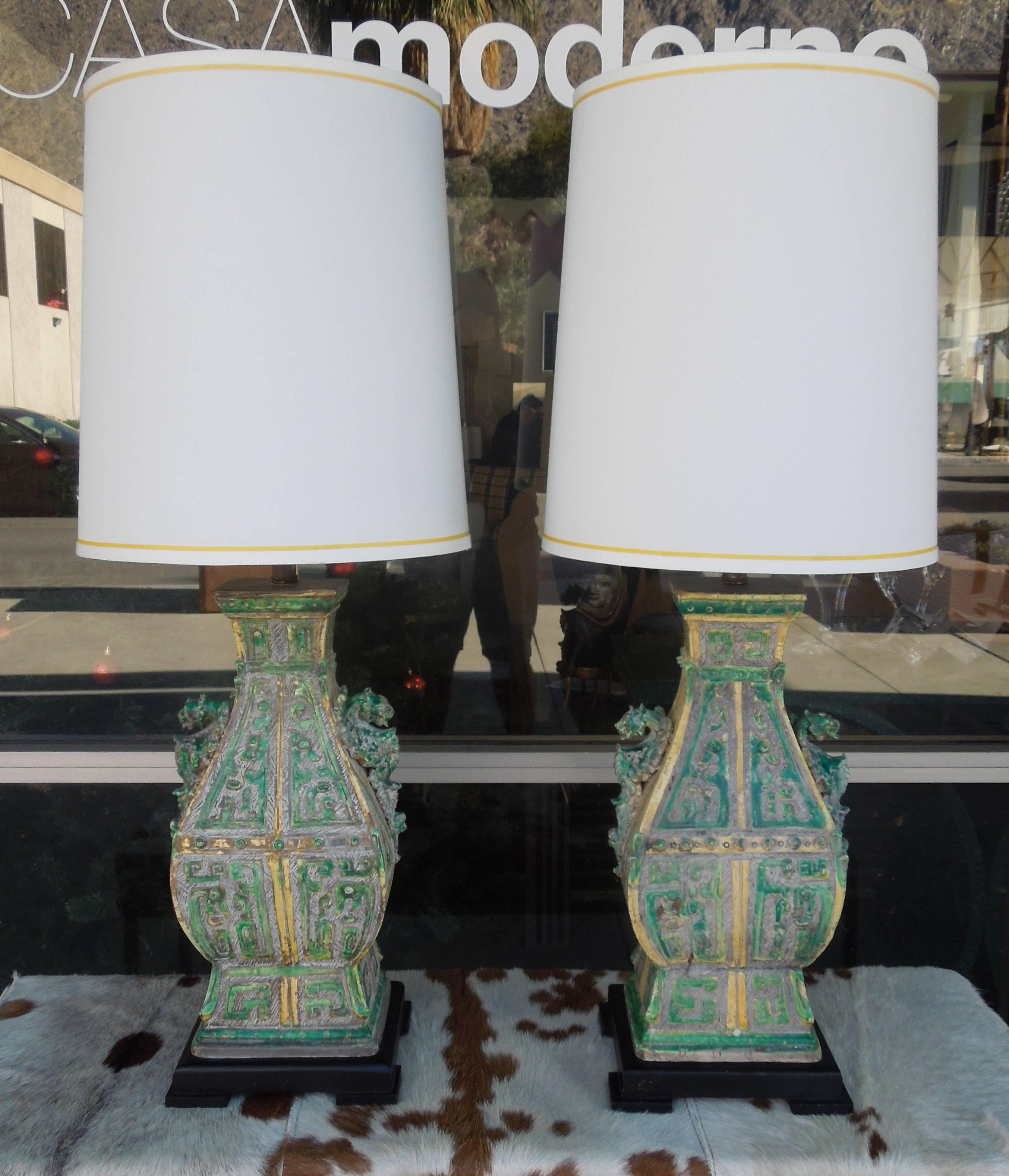 vintage chinoiserie lamps