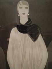 Art Deco Original Painting by Eduardo Benito, 1923