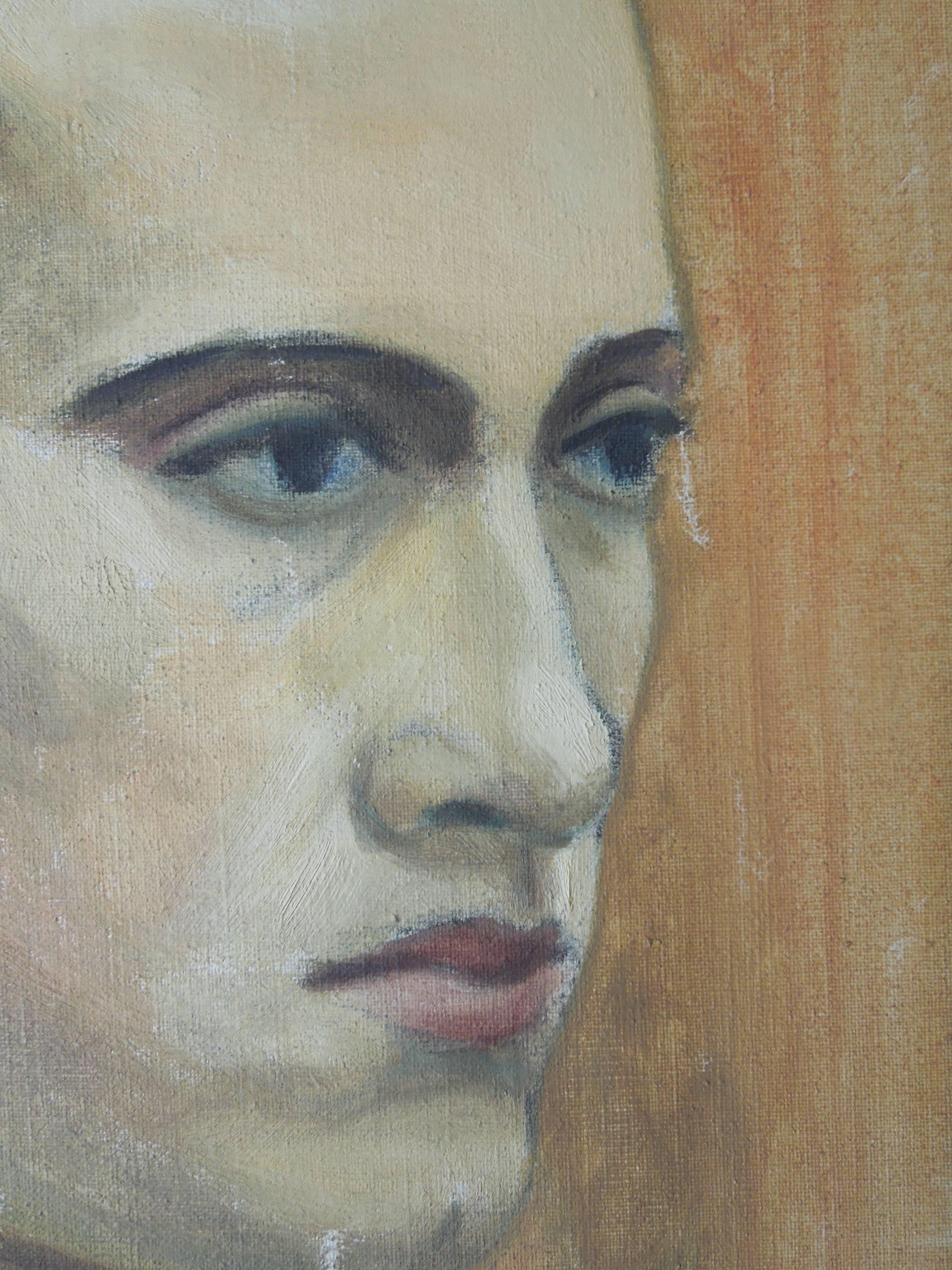 handsome man painting