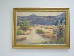 Vintage Palm Springs Desert Landscape Original Oil Painting