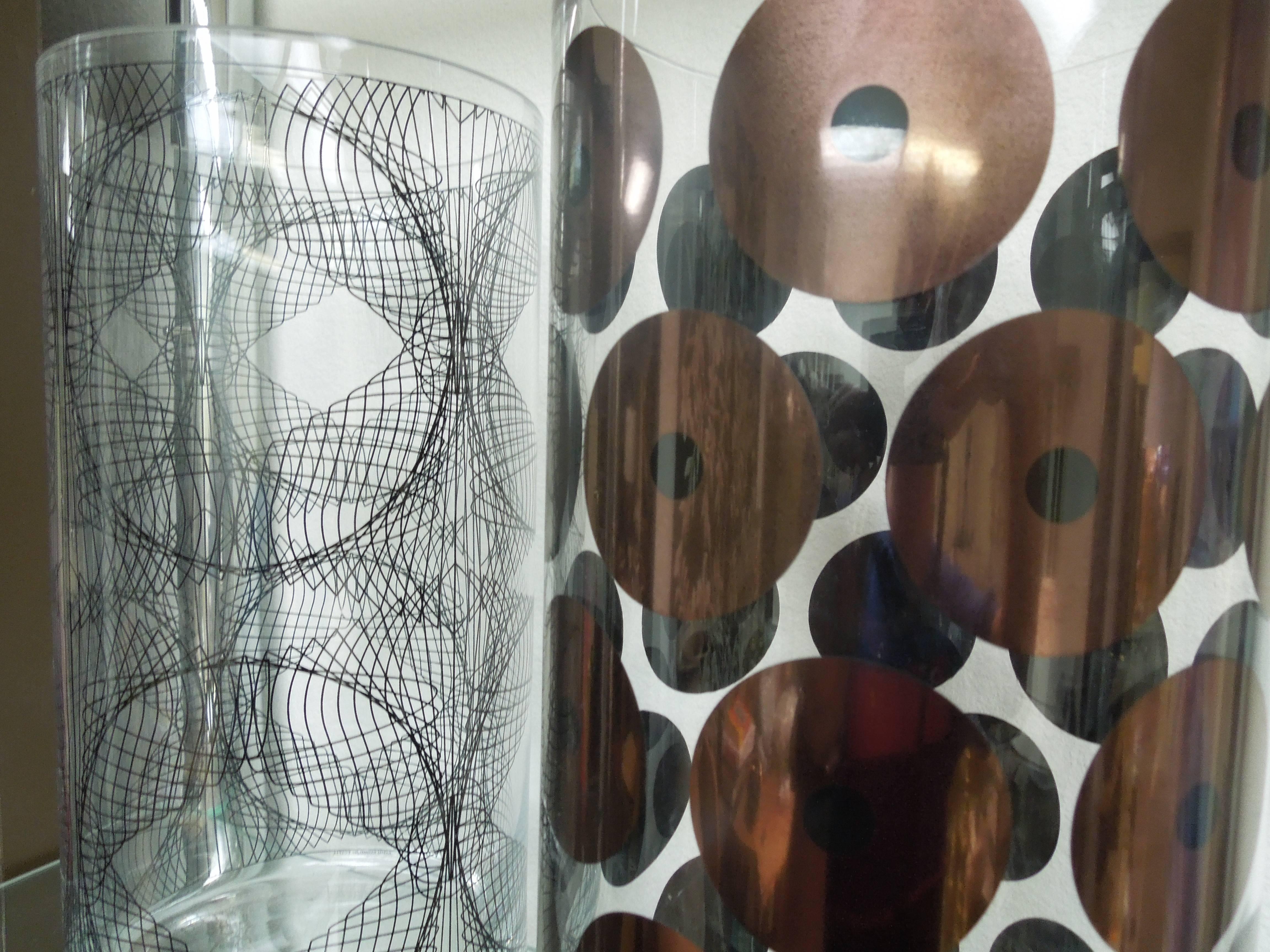 Italian Modern Glass Cylinders by Karim Rashid and Sottsass Assoc for Egizia 2