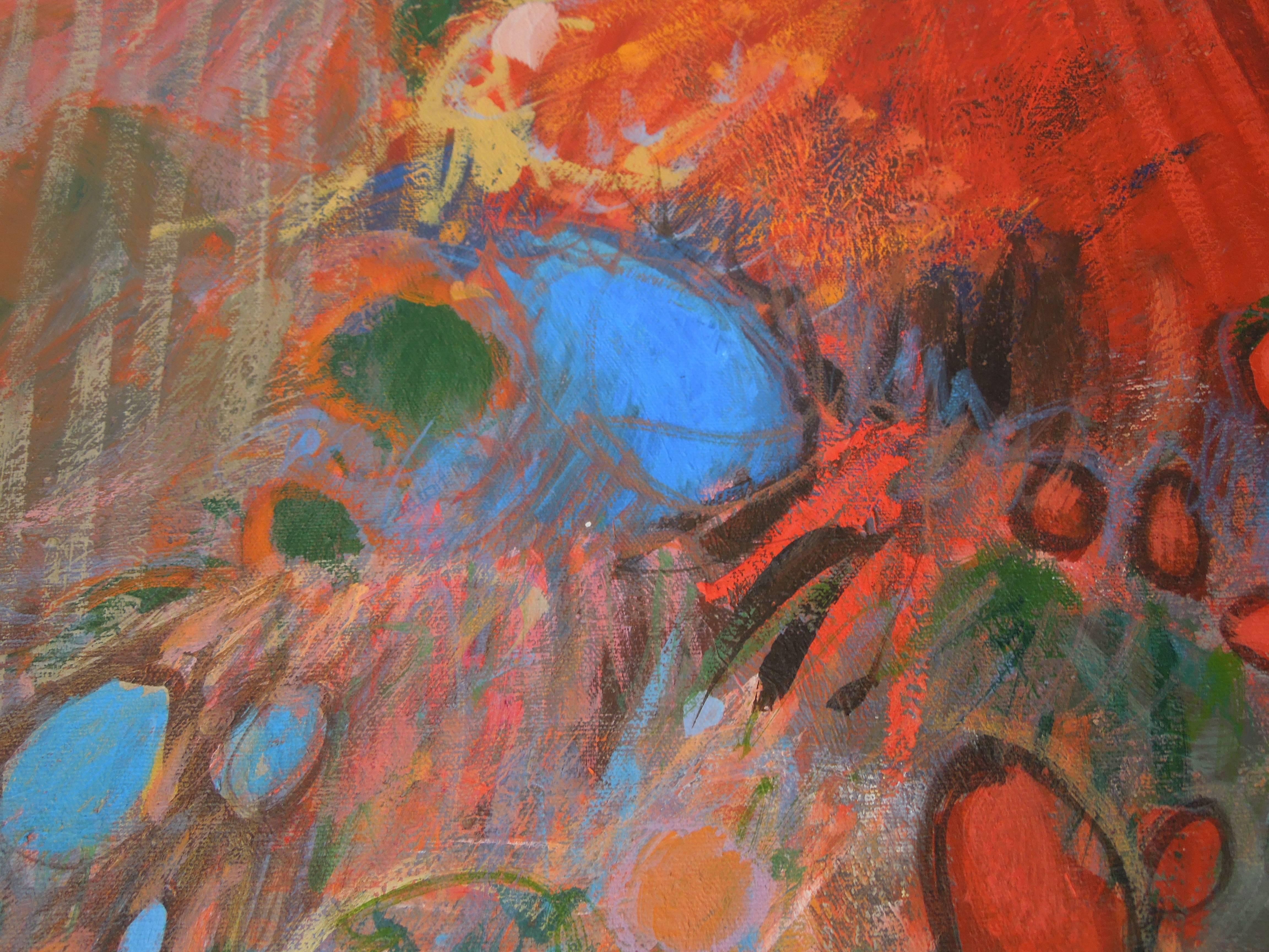 Rare and Impressive Large Modern Art Abstract by Bansemer 1