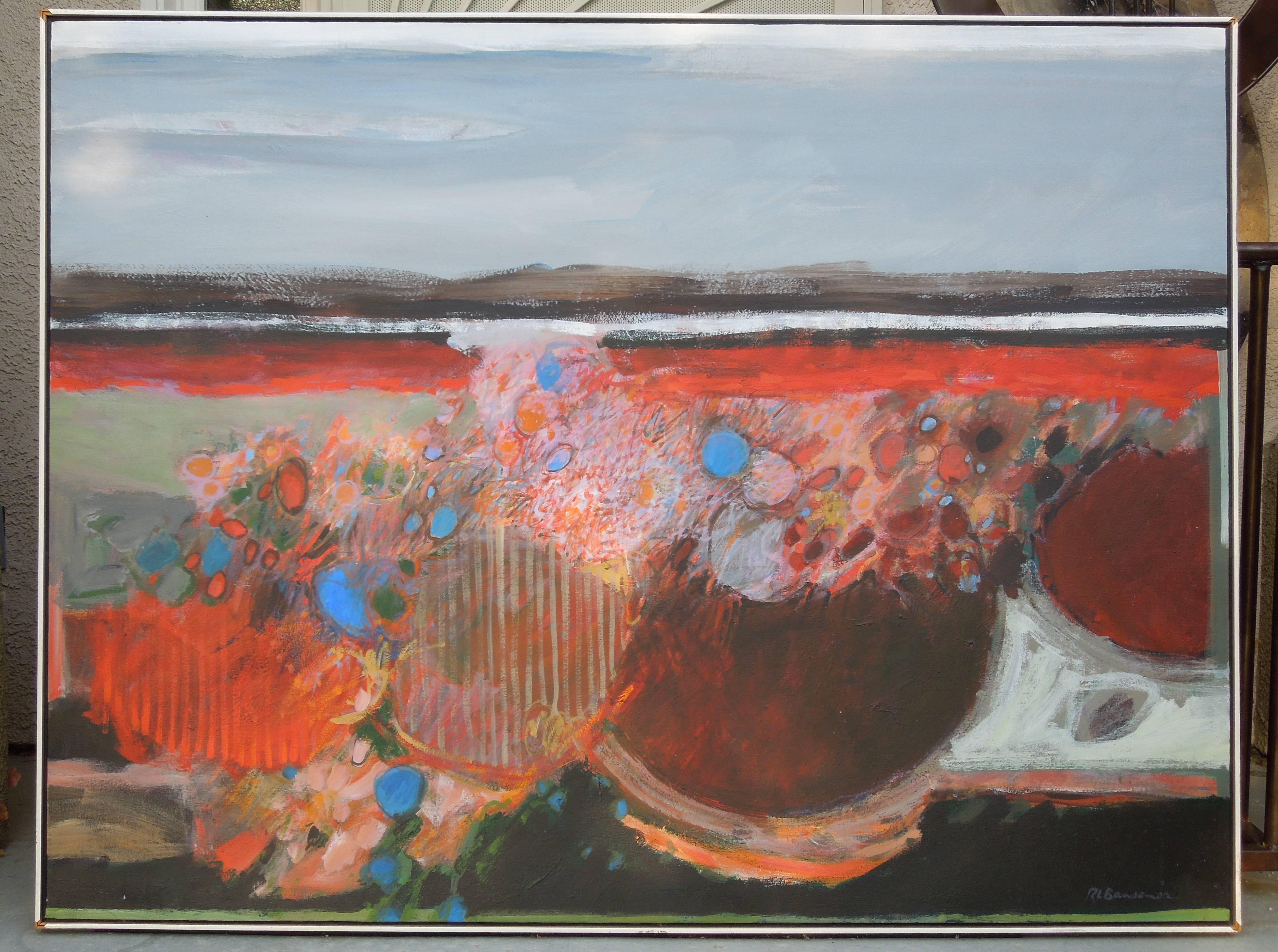 Rare and Impressive Large Modern Art Abstract by Bansemer 2