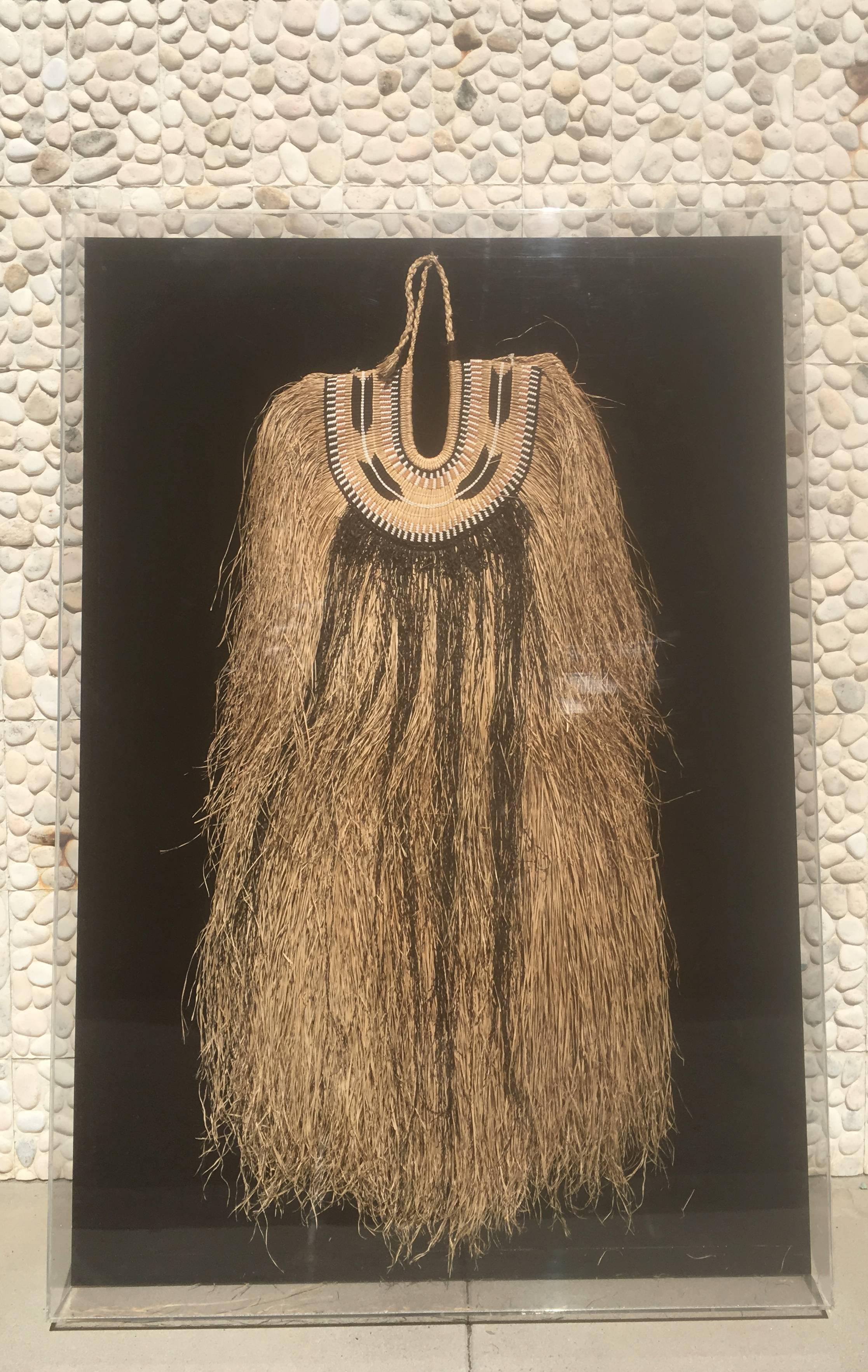 Large African Costume in Plexiglass Case from Steve Chase Palm Springs Estate 1